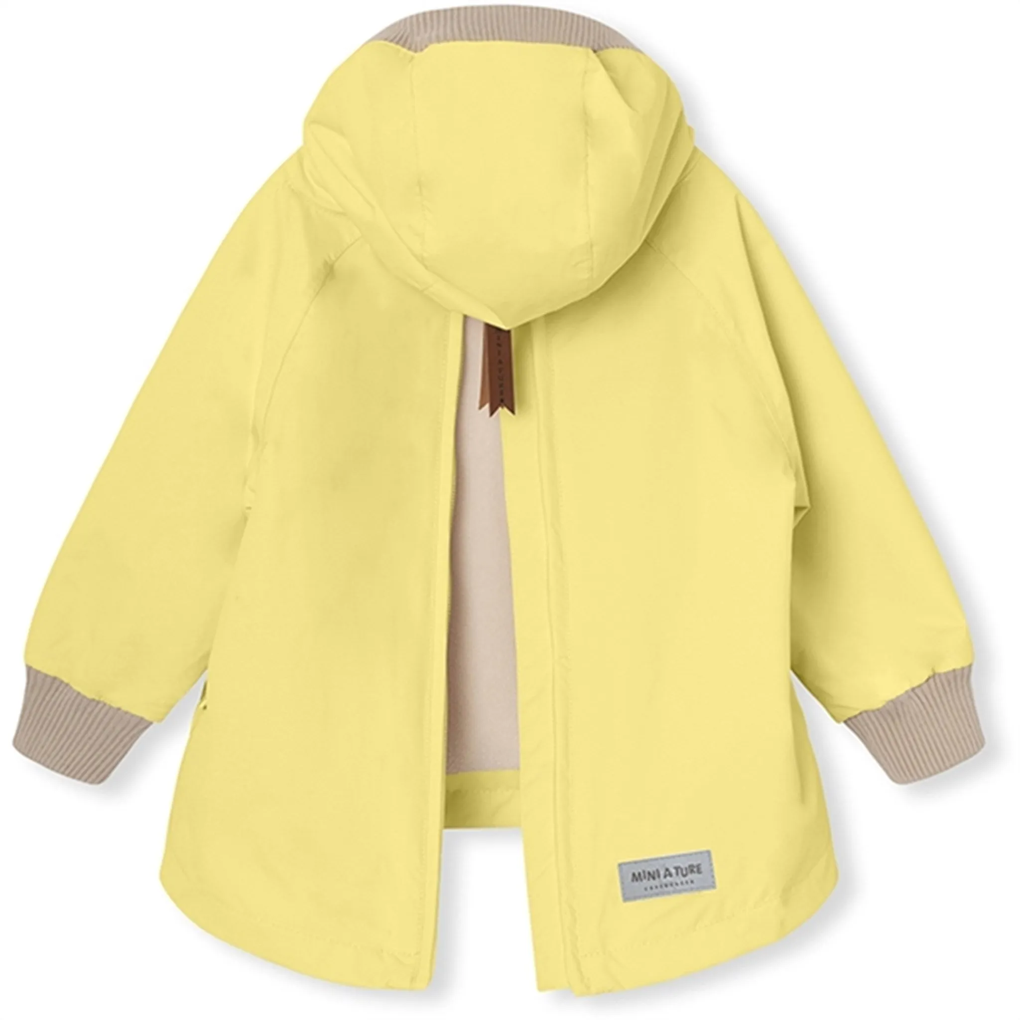 Perseverance chest pockets MINI A TURE BABYVITO Spring Anorak w/Fleece Lining Muted Lime
