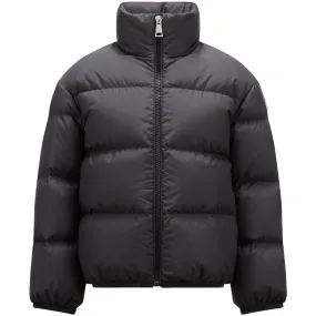 Moncler Black Abbadia Jacket Stud-Detail Effortless layering piece