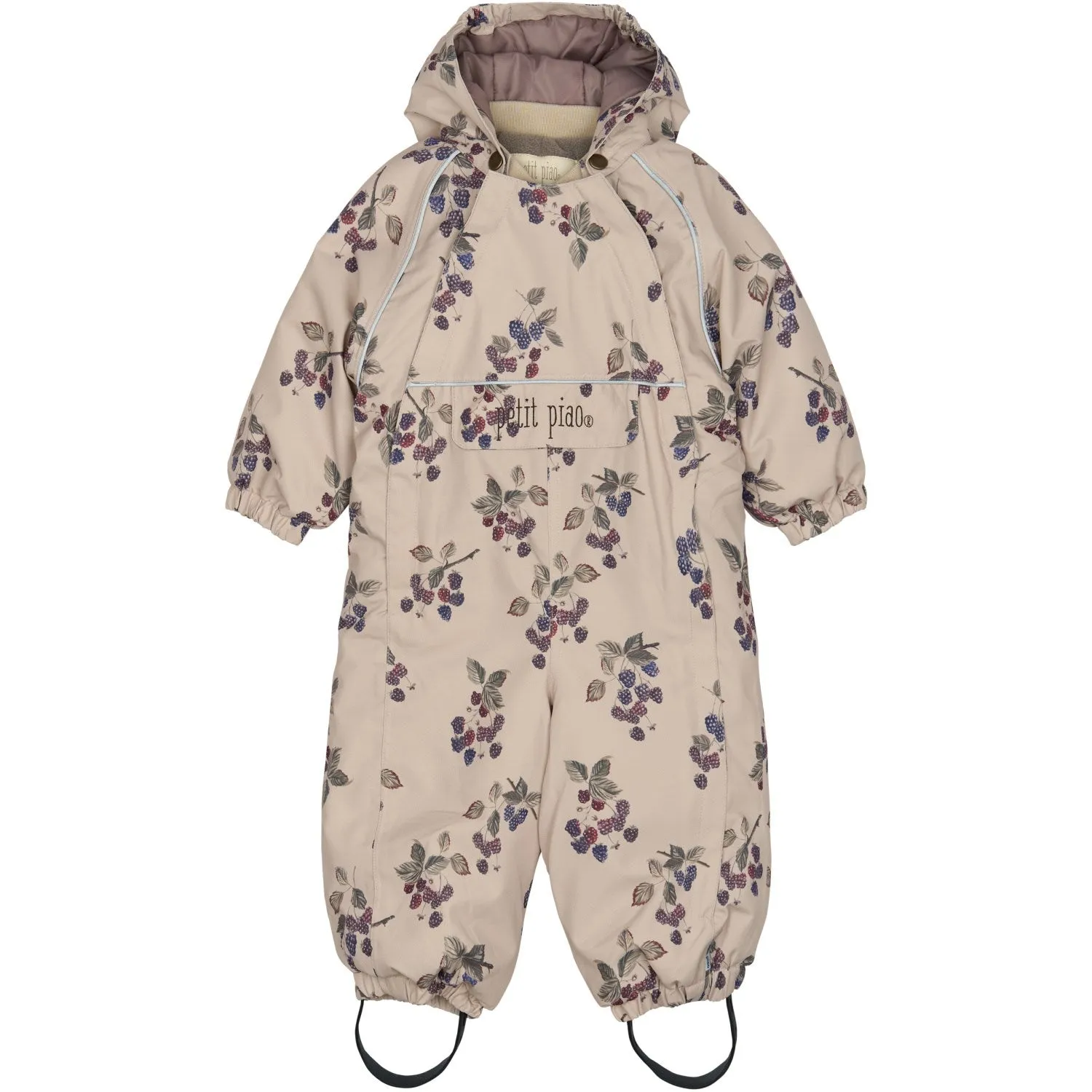 Side-Slit Petit Piao Blackberry AOP PPDard Snowsuit
