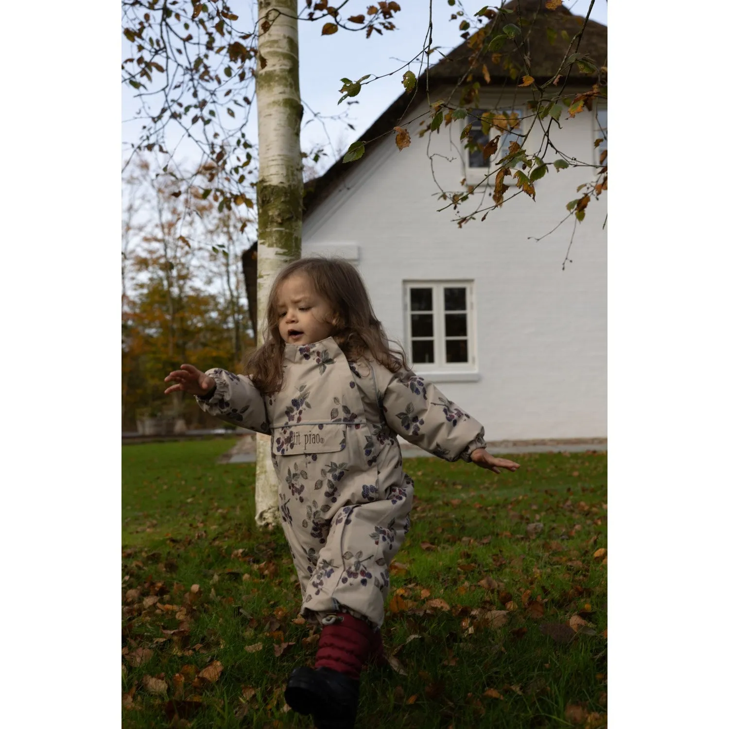 Hand-Wash Petite-Size Petit Piao Blackberry AOP PPDard Snowsuit