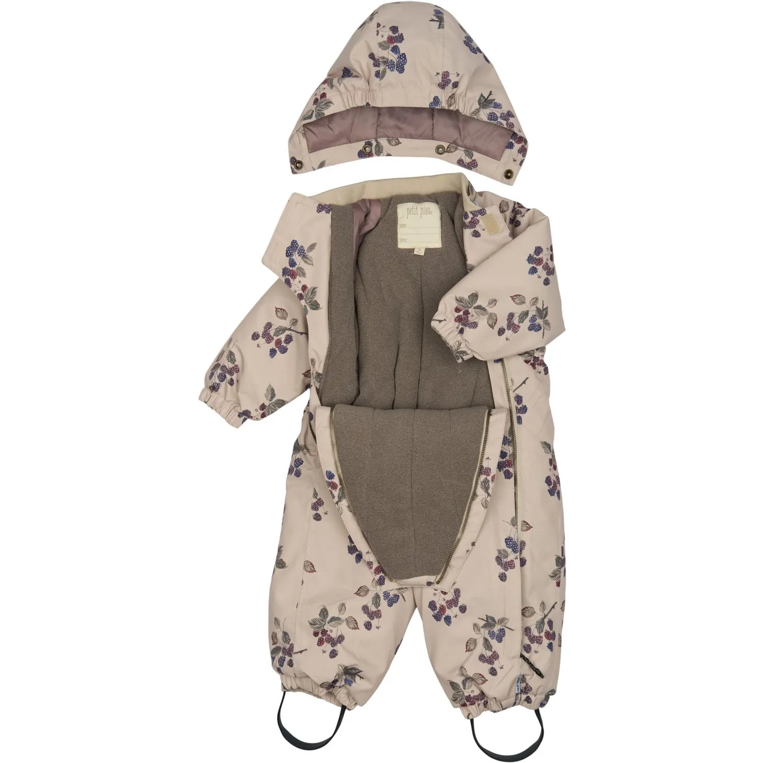 Petit Piao Blackberry AOP PPDard Snowsuit Earth-Tone