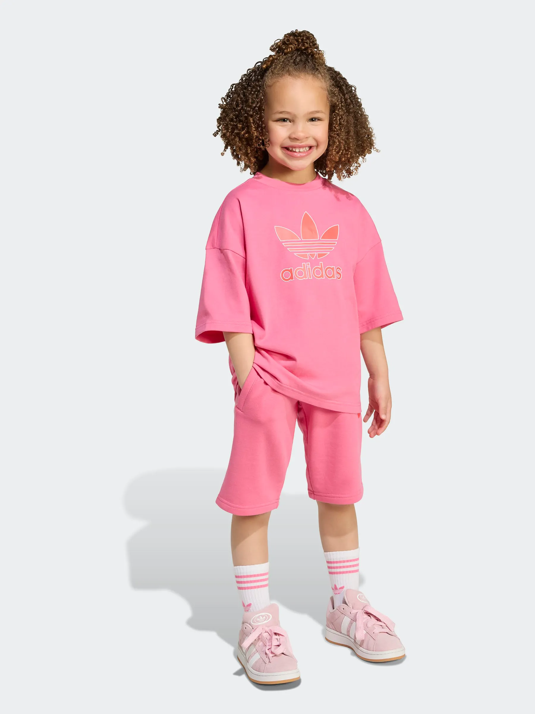 Short Tee Set Kids pattern venue Athletic Wear