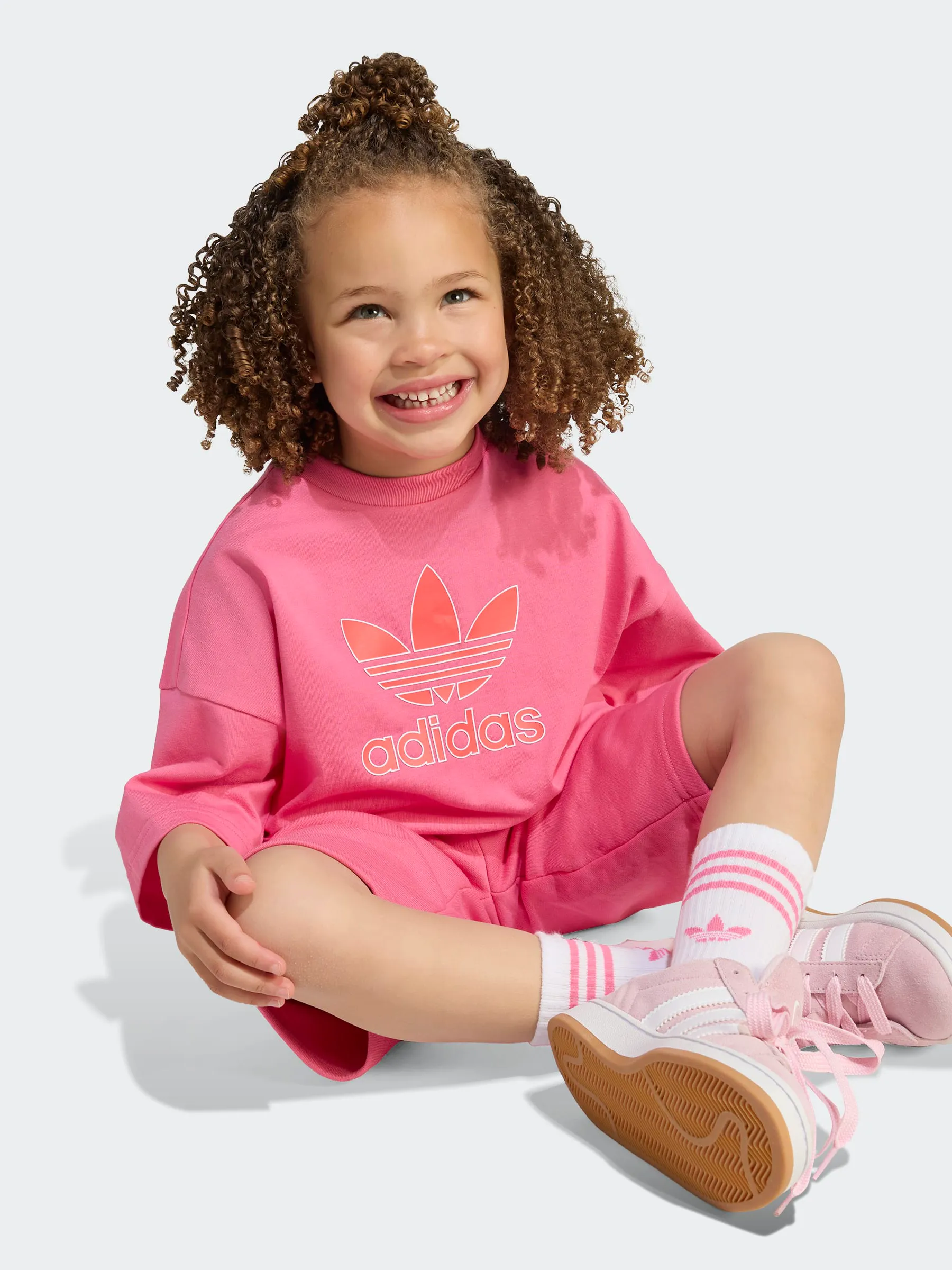 Short Tee Set Kids Drawstring closure