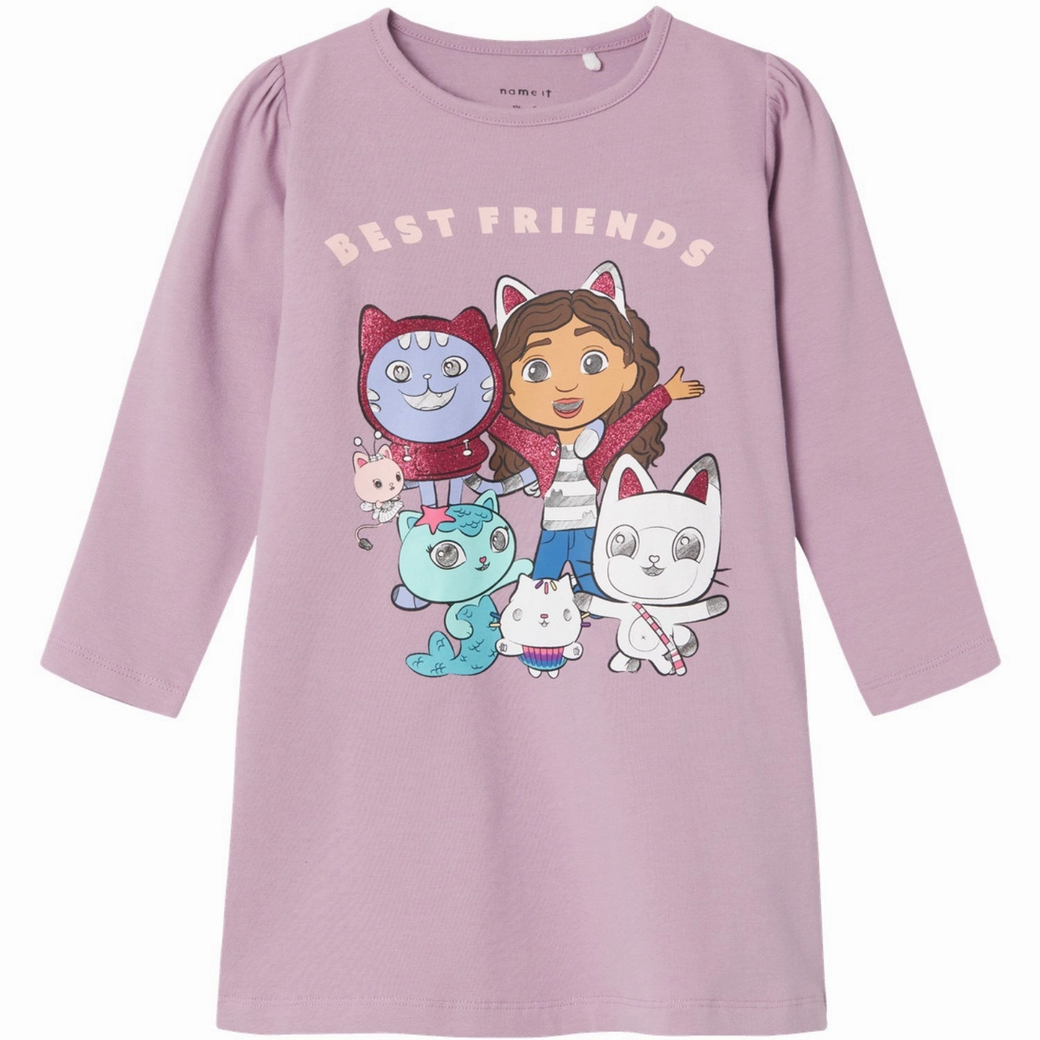 Comfortable Cut Daily Essentials Name It Lavender Mist Nenna Gabby's Dollhouse Nightgown