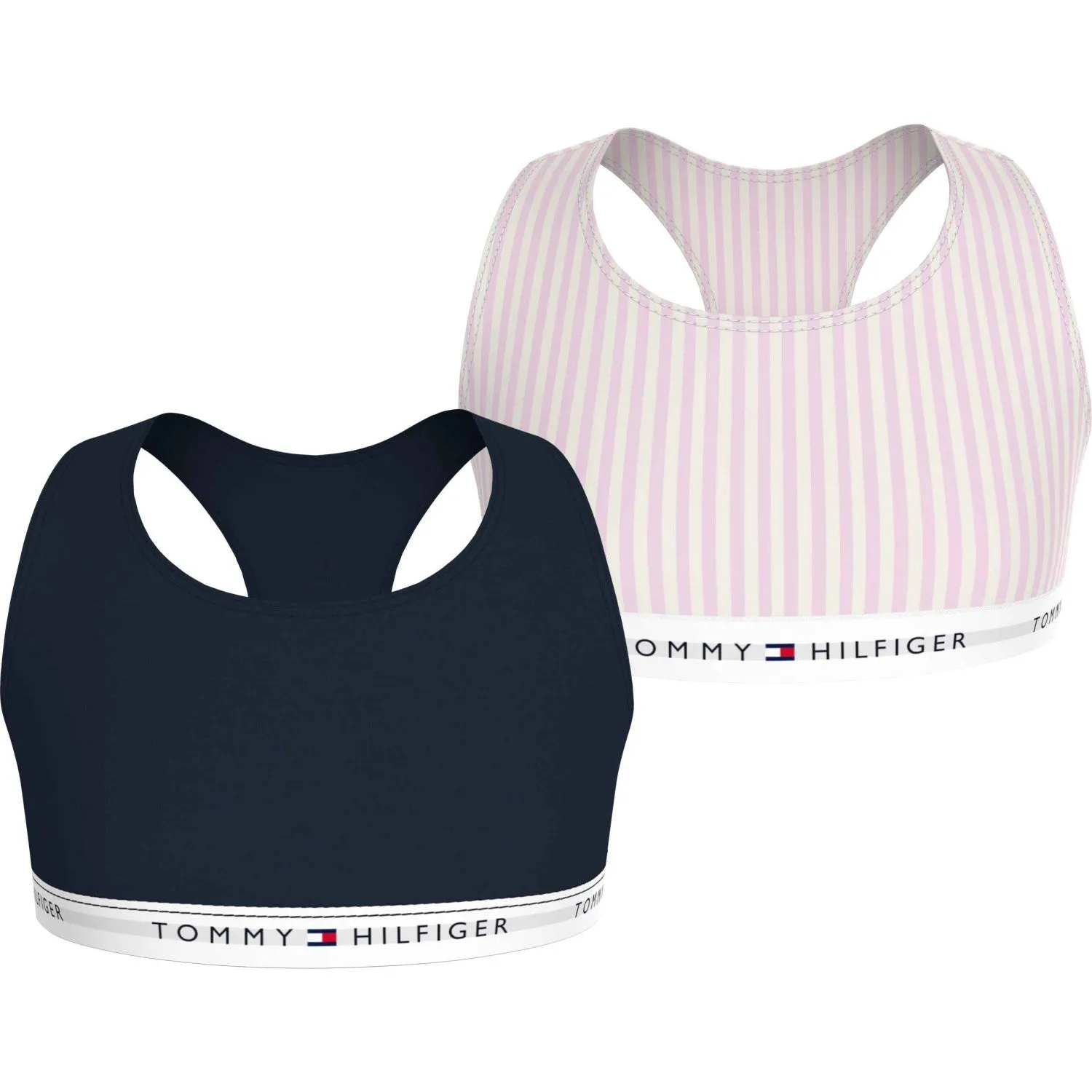 Tommy Hilfiger Pink Ithaca / Desert Sky 2 Pack Bralette Print Sweat Absorbent Lining Printed