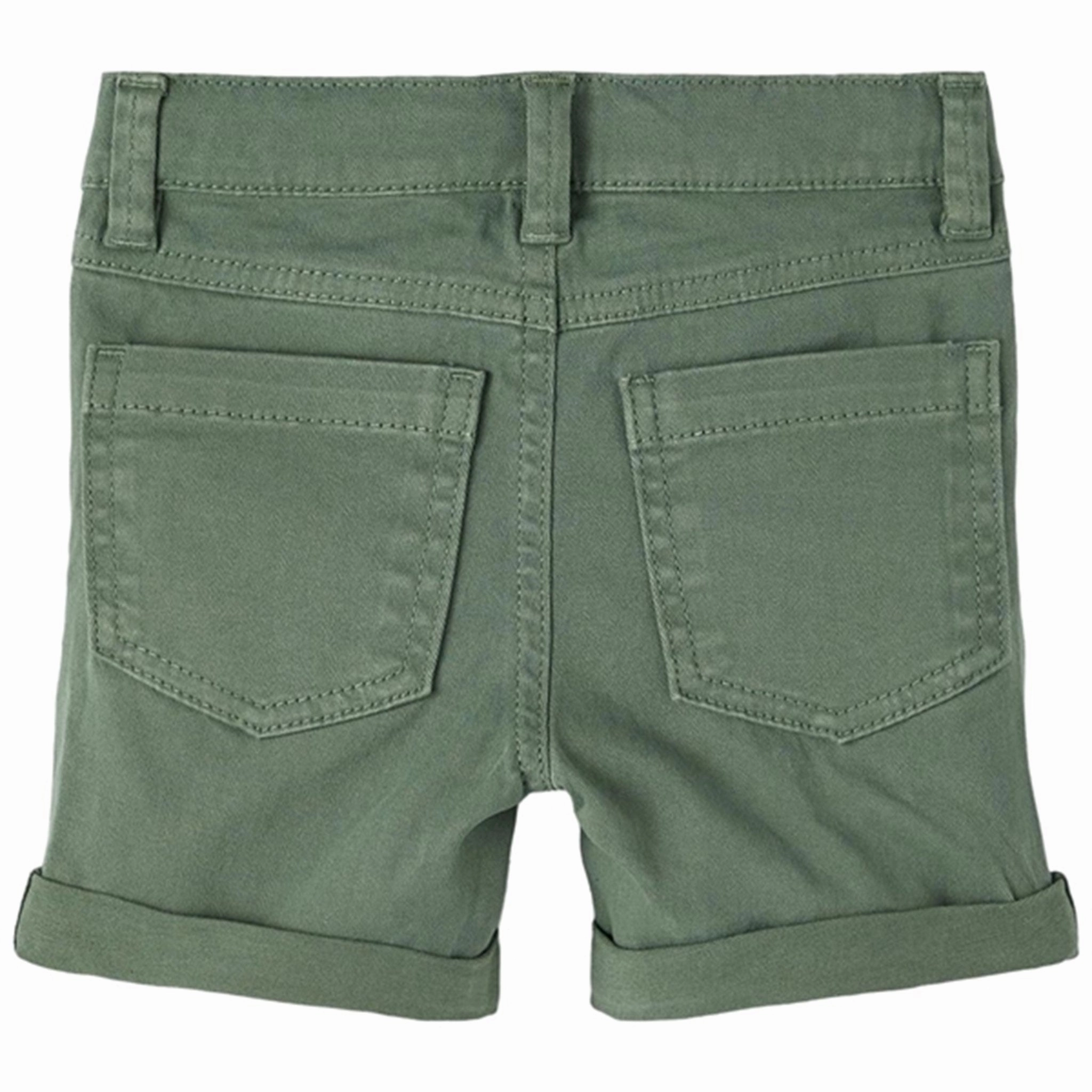 Name it Duck Green Sofus Twill Shorts Comfort Cushion Earth Tones