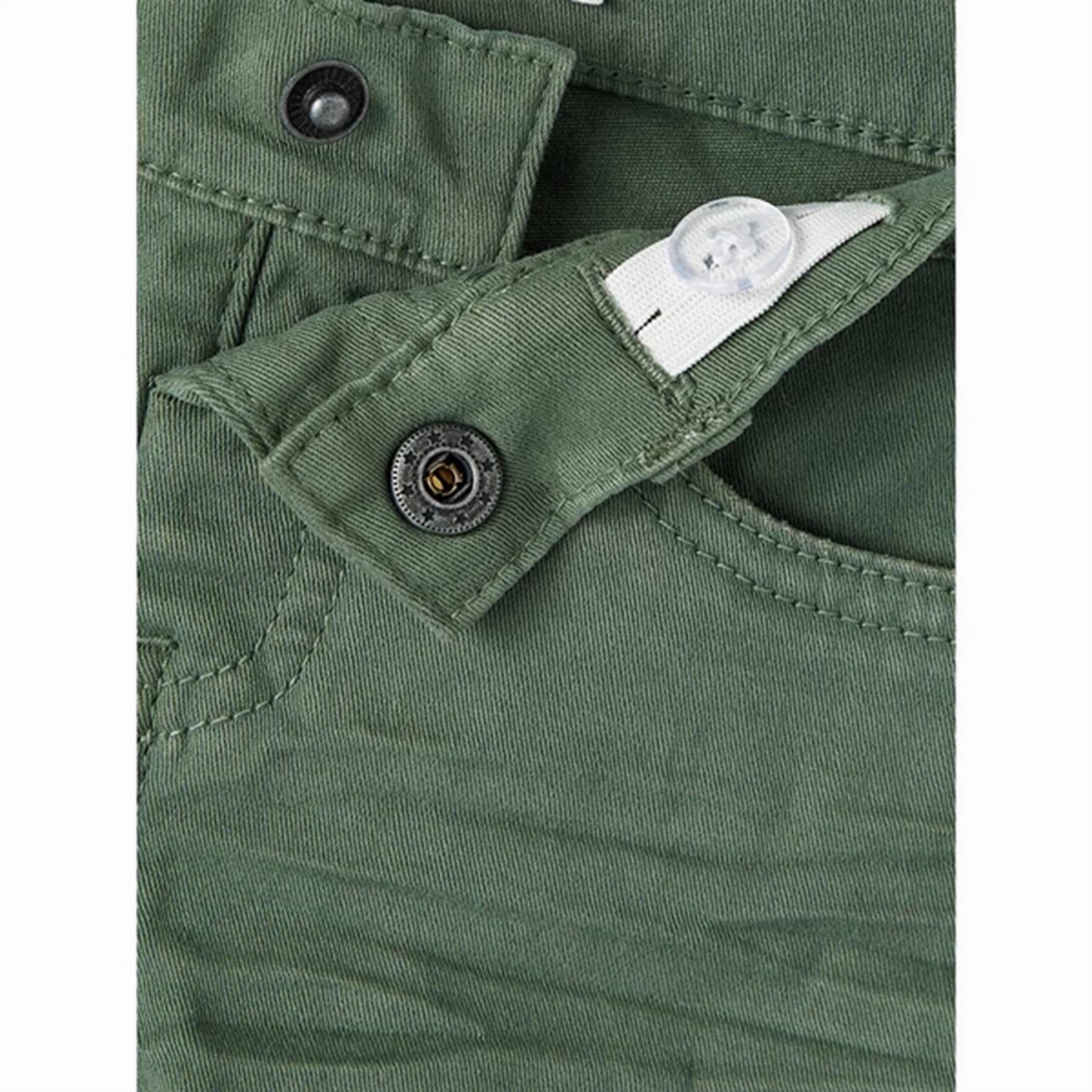 Name it Duck Green Sofus Twill Shorts Mesh Fabric