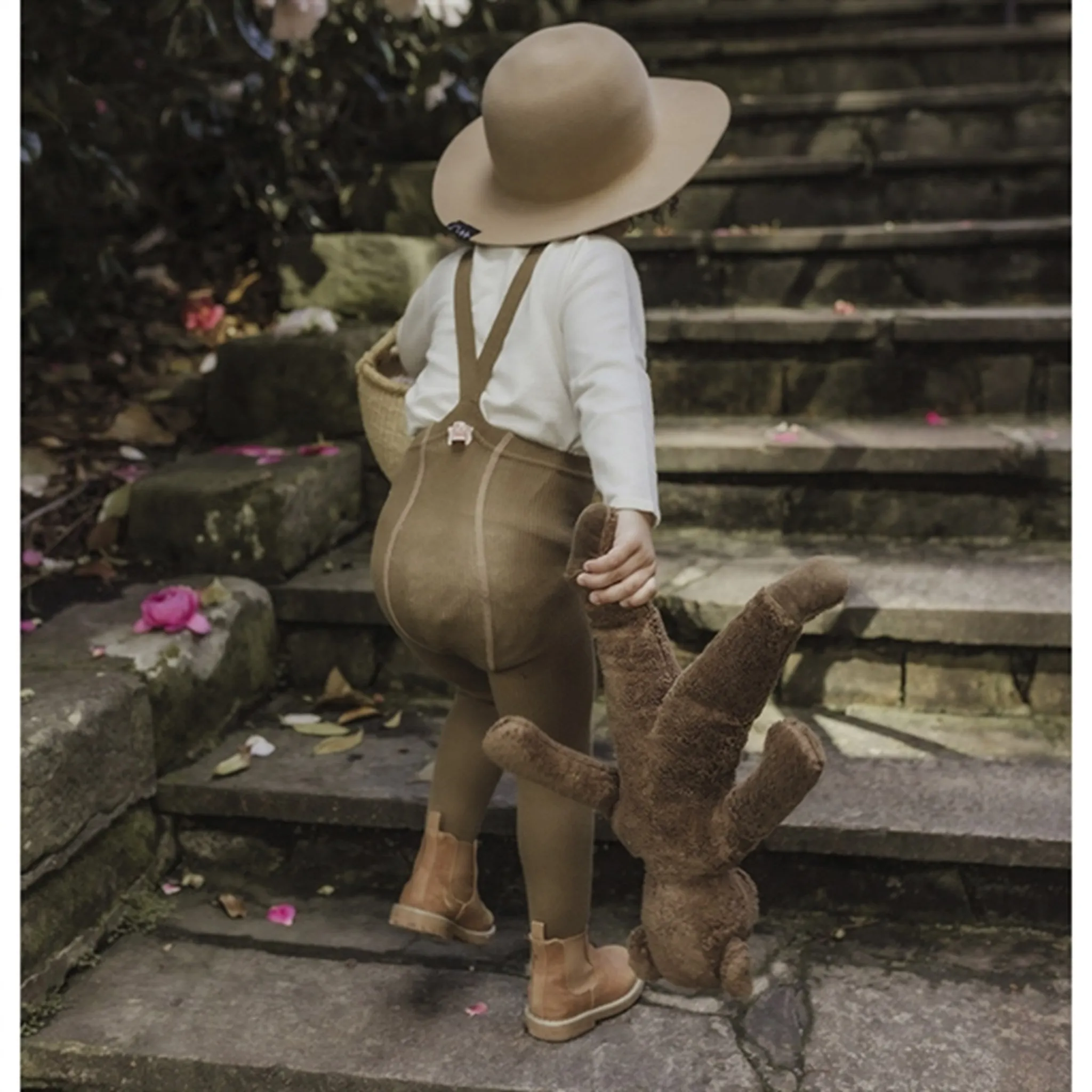 Tight High-waisted Silly Silas Footed Tights Acorn Brown