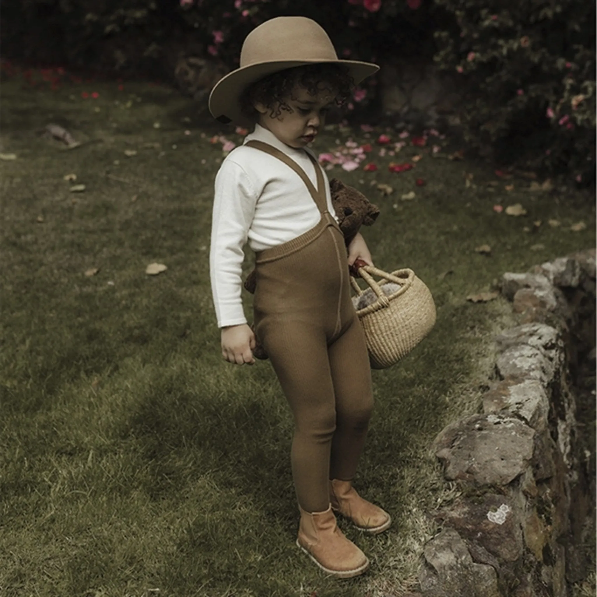 Flare-design competition Silly Silas Footed Tights Acorn Brown