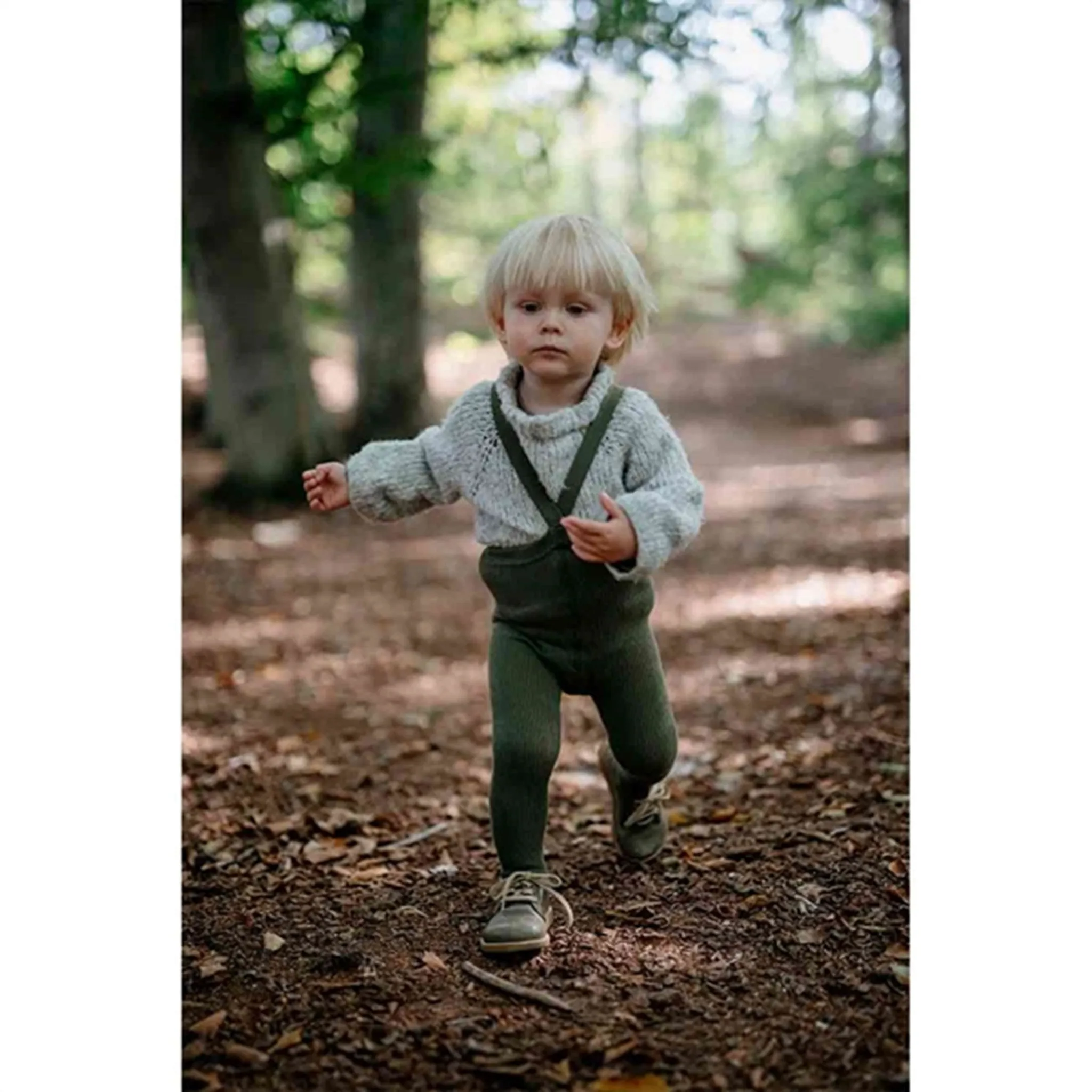 All Day Fit Silly Silas Footed Tights Olive