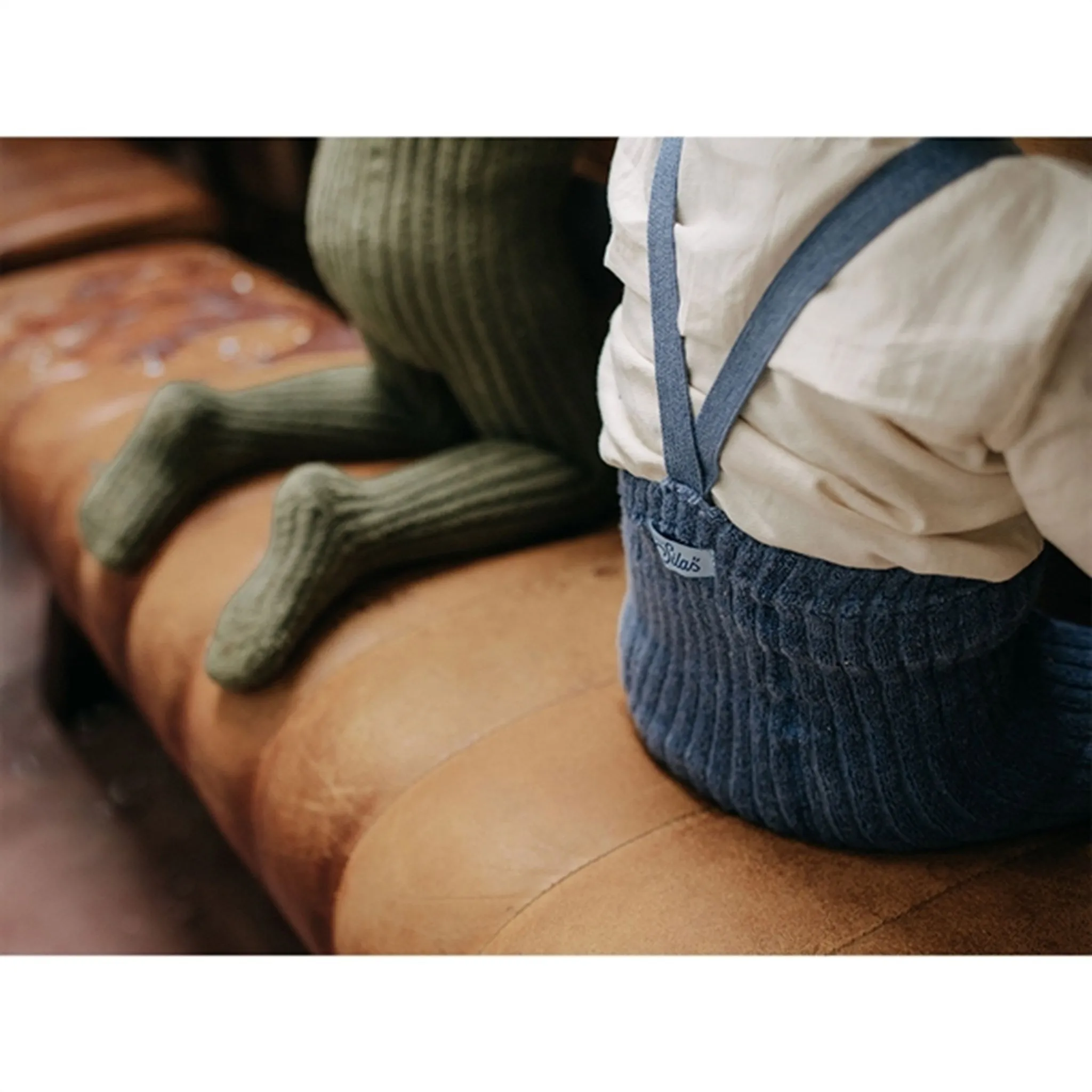 Pointed hem Silly Silas Granny Teddy Tights Olive