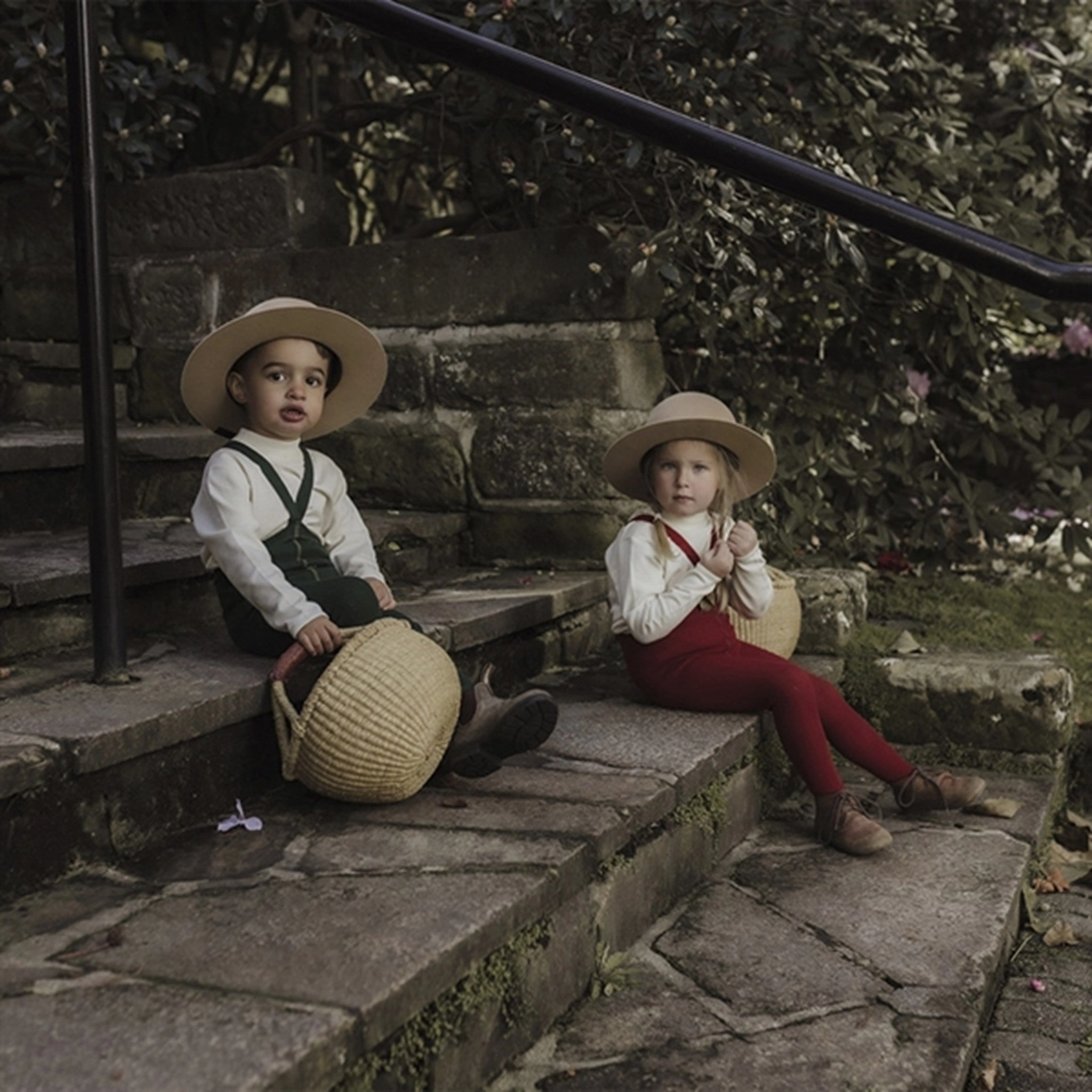 Printed-pattern Silly Silas Footed Tights Dark Forest Green