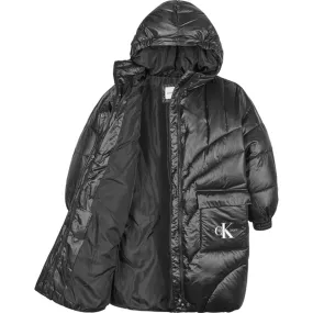 Calvin Klein Oversized Duvet Padded Coat Ck Black Timeless long-sleeve piece Festival-Ready