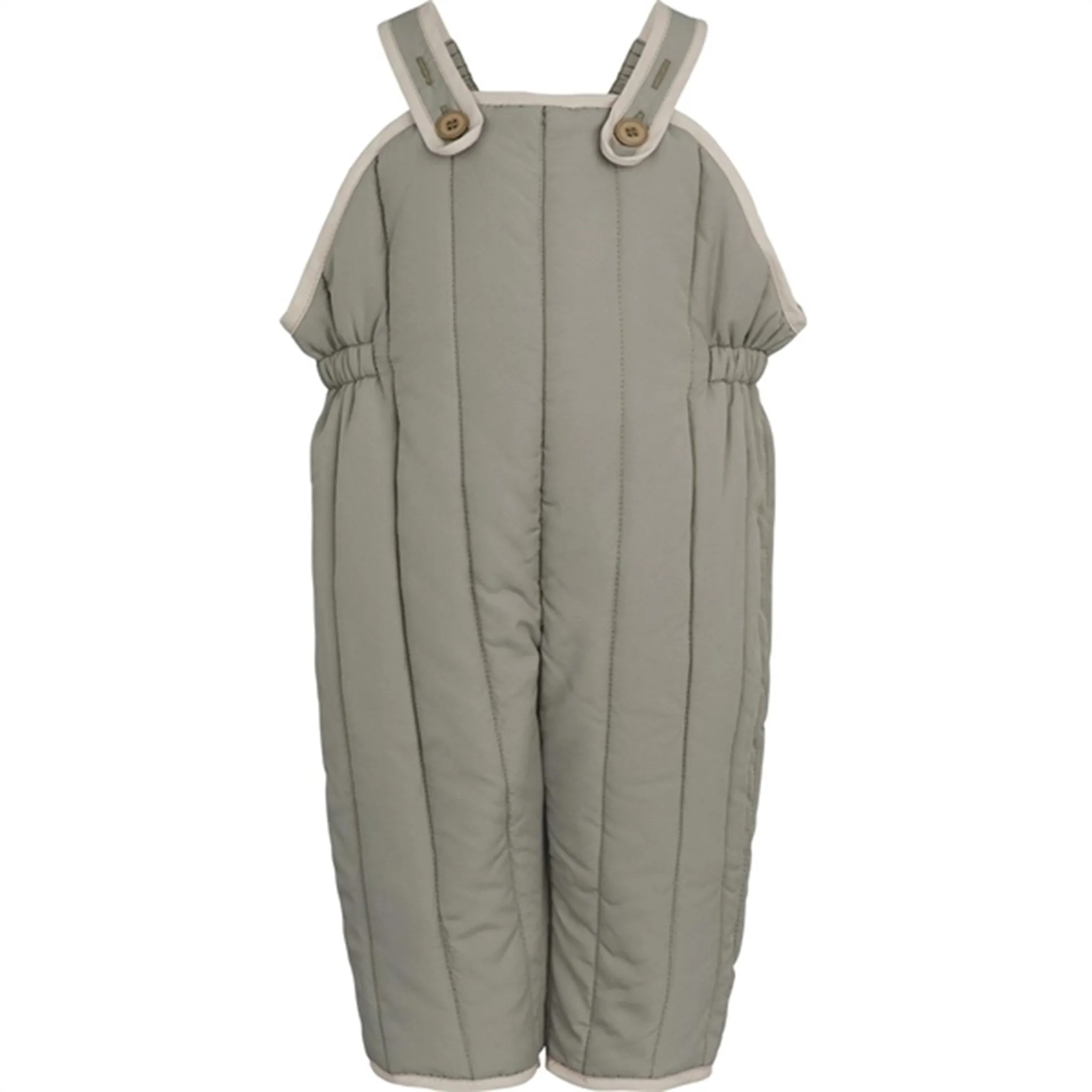 MarMar Light Moss Olvig Quilt Thermo Pants Flattering Design Tailored Silhouette