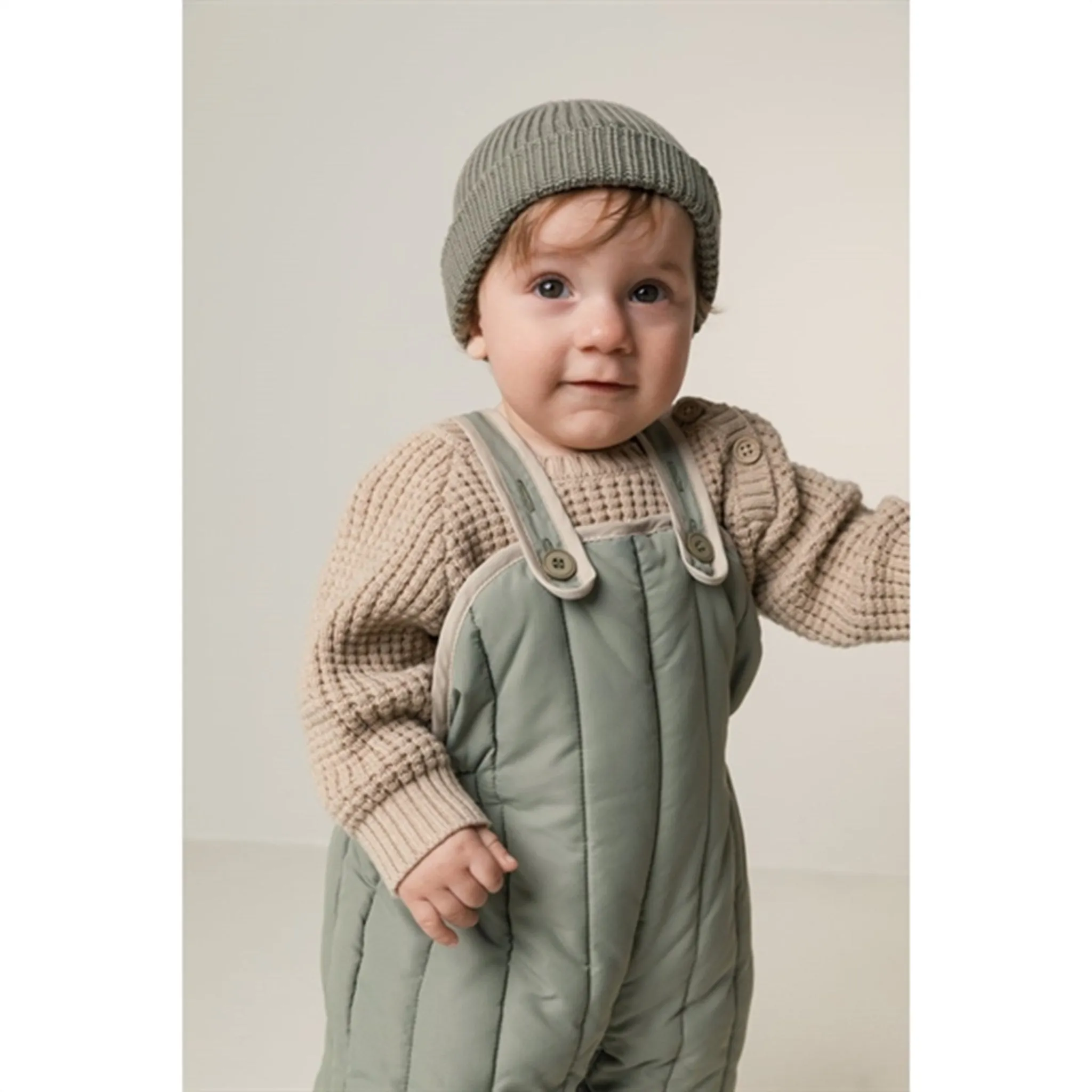 Classic Cut Practical Comfort MarMar Light Moss Olvig Quilt Thermo Pants