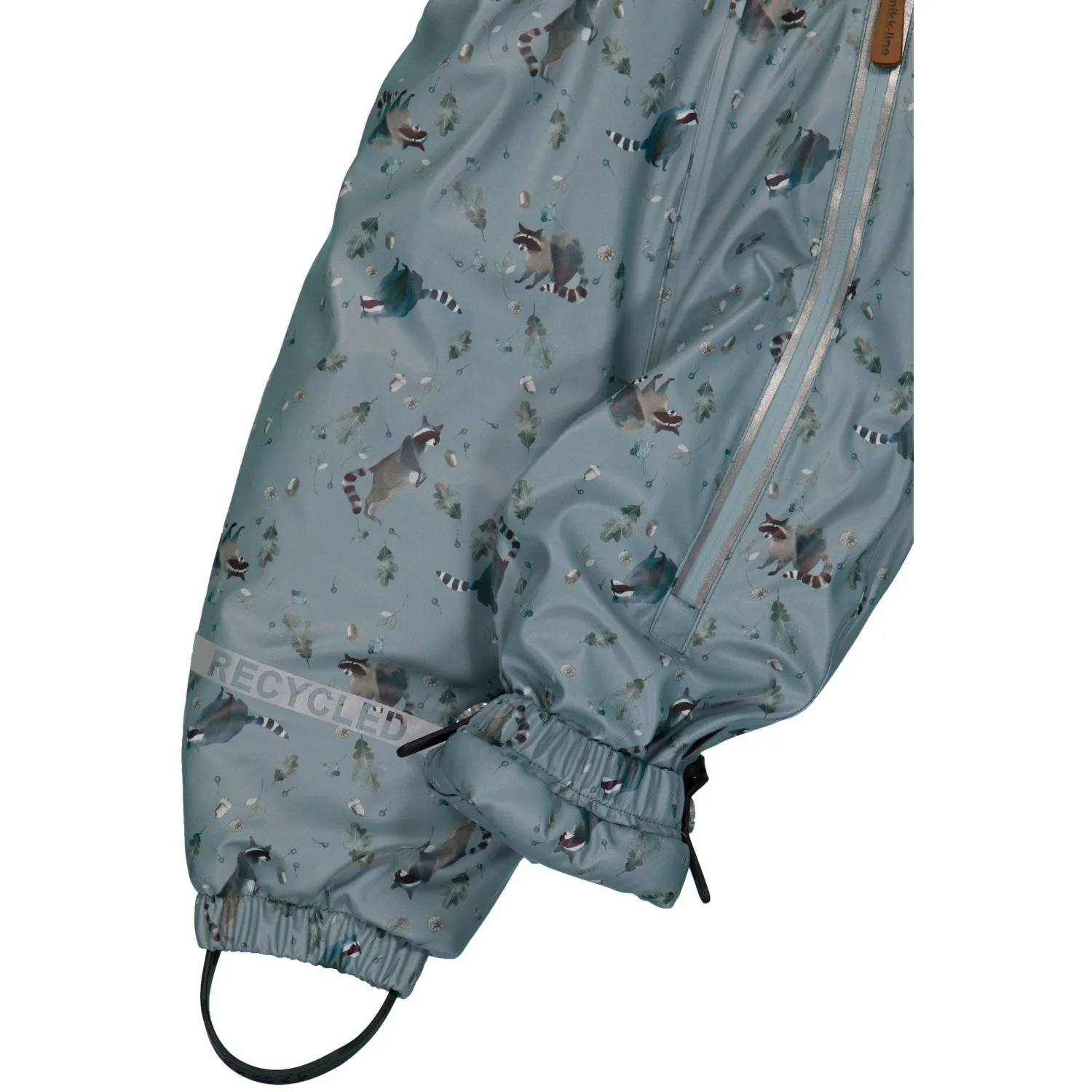 Artisanal-Detail Open-back Mikk-Line Lead PU Snow Suit 2 Zip Recycled AOP