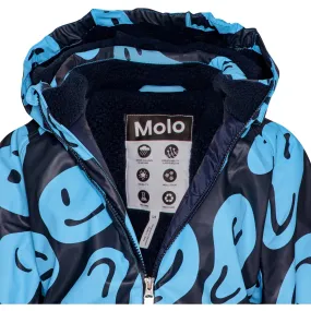 Metallic-Shine Molo Smile On Blue Paco Snowsuit