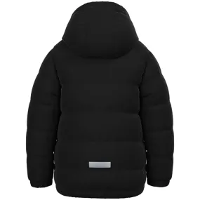 Name it Black Mellow Puffer Jacket Ombre-Effect Knot-Detail