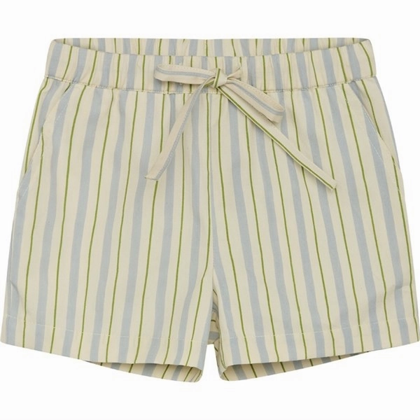 fresh start Fl?ss Bobby Shorts Blue/Green Stripe