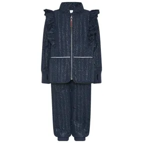 En Fant Thermal Set Parisian Night m. Guld Glitter Stud-Detail