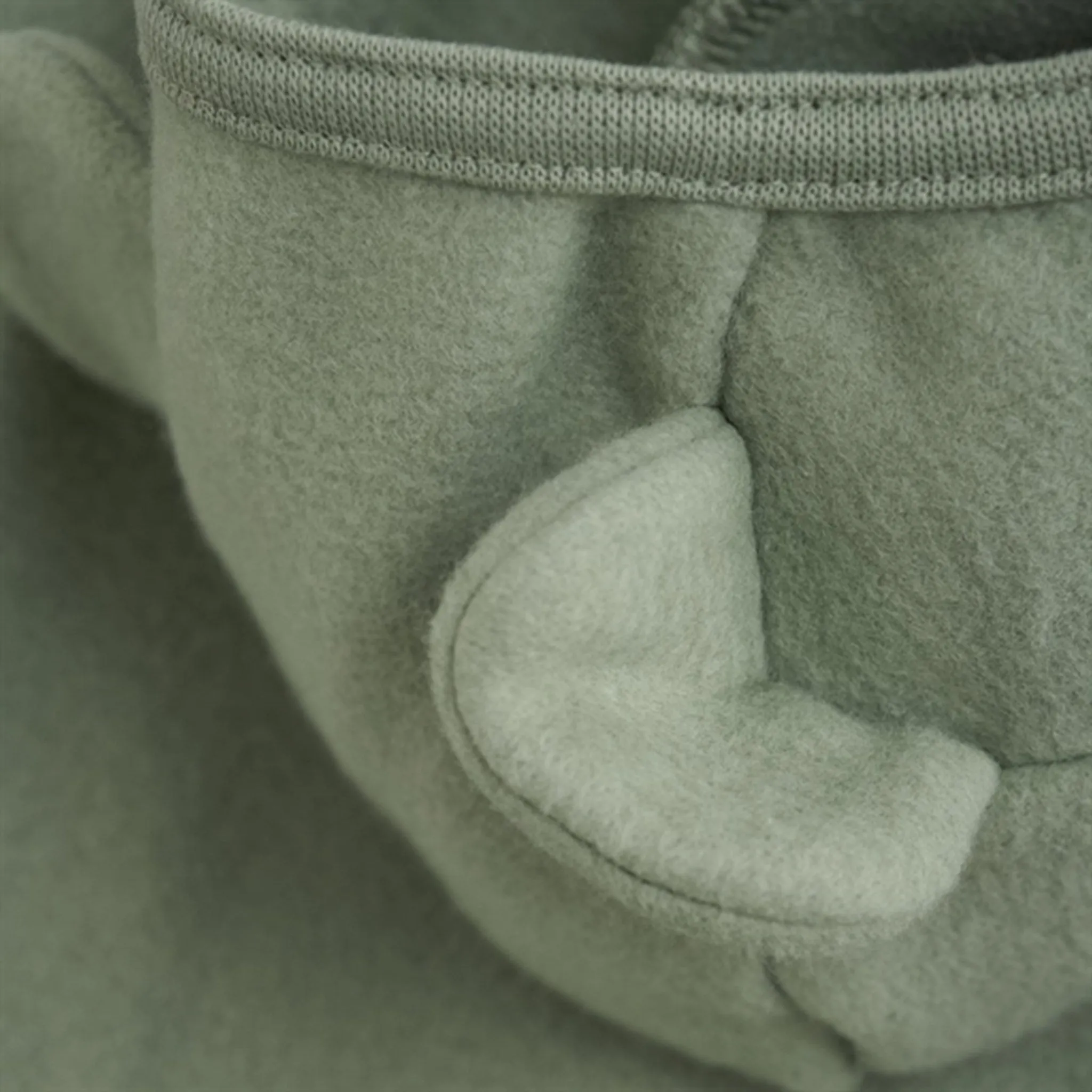 All Day Wear Huttelihut Jacket Ears Cotton Fleece Sea Spray