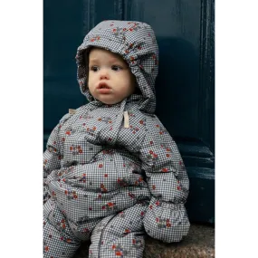Konges Sl?jd Blossom Check Baby Down Onesie Statement-Piece Versatile-Style