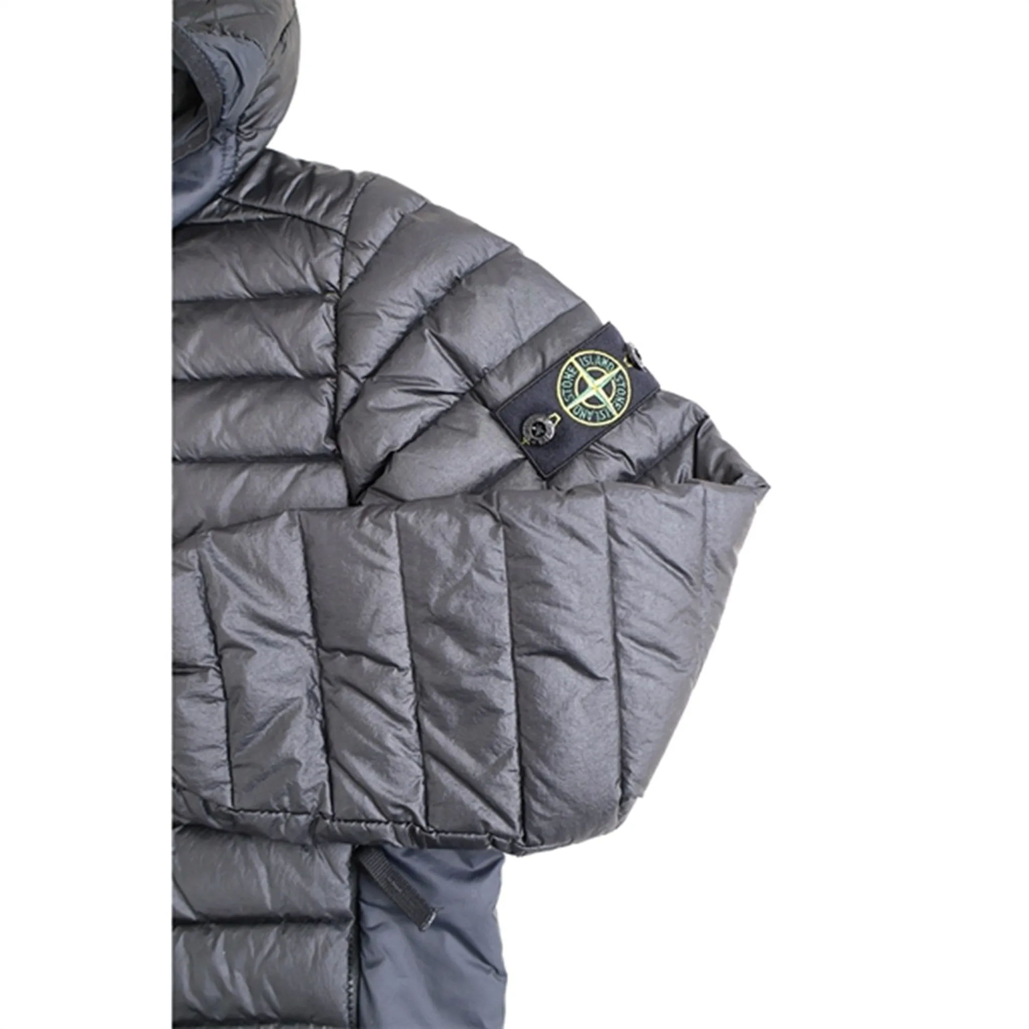 Fashion Ease Slim-fit Stone Island Down Jacket Black