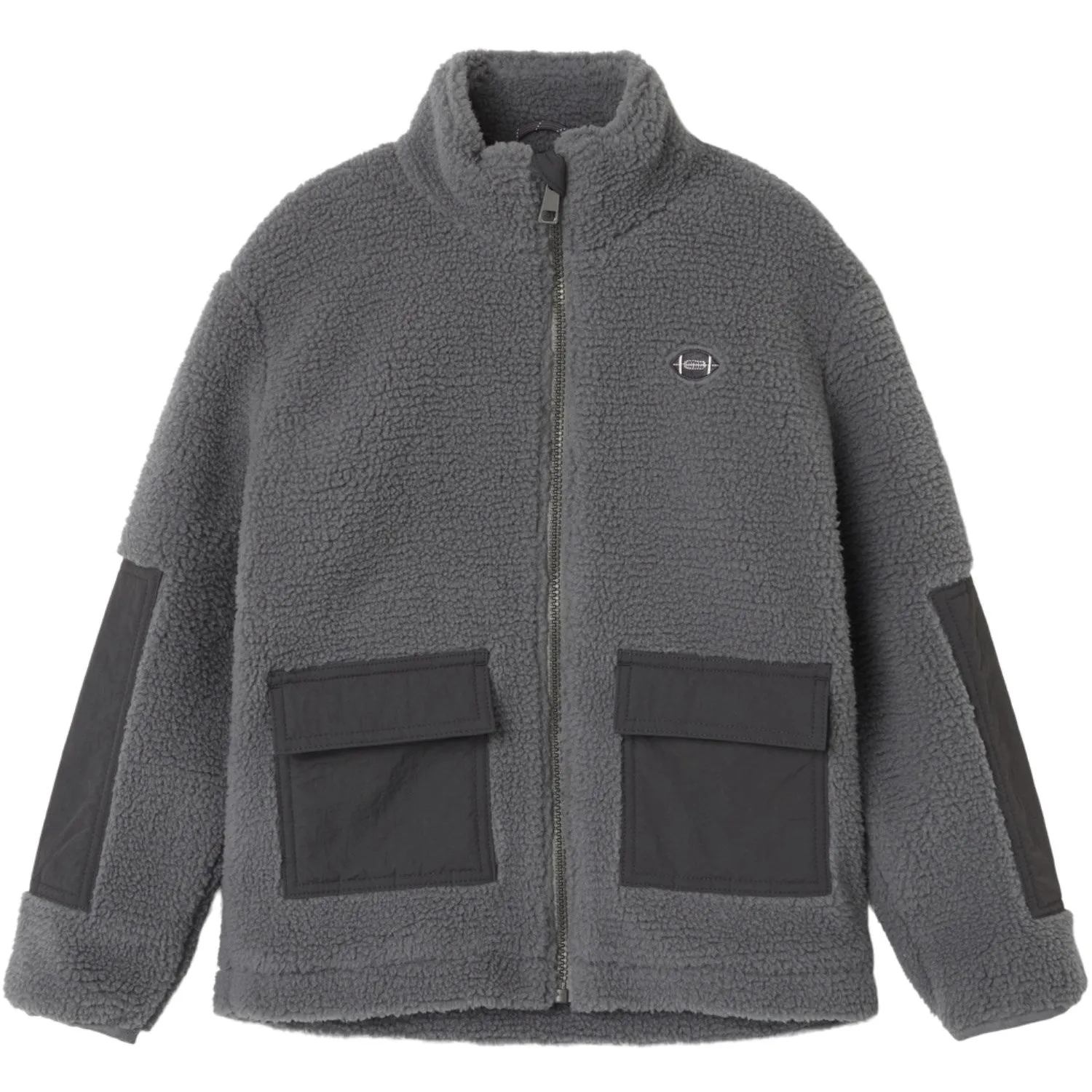 Name It Mockingbird Monico Teddy Jacket Taped Edges