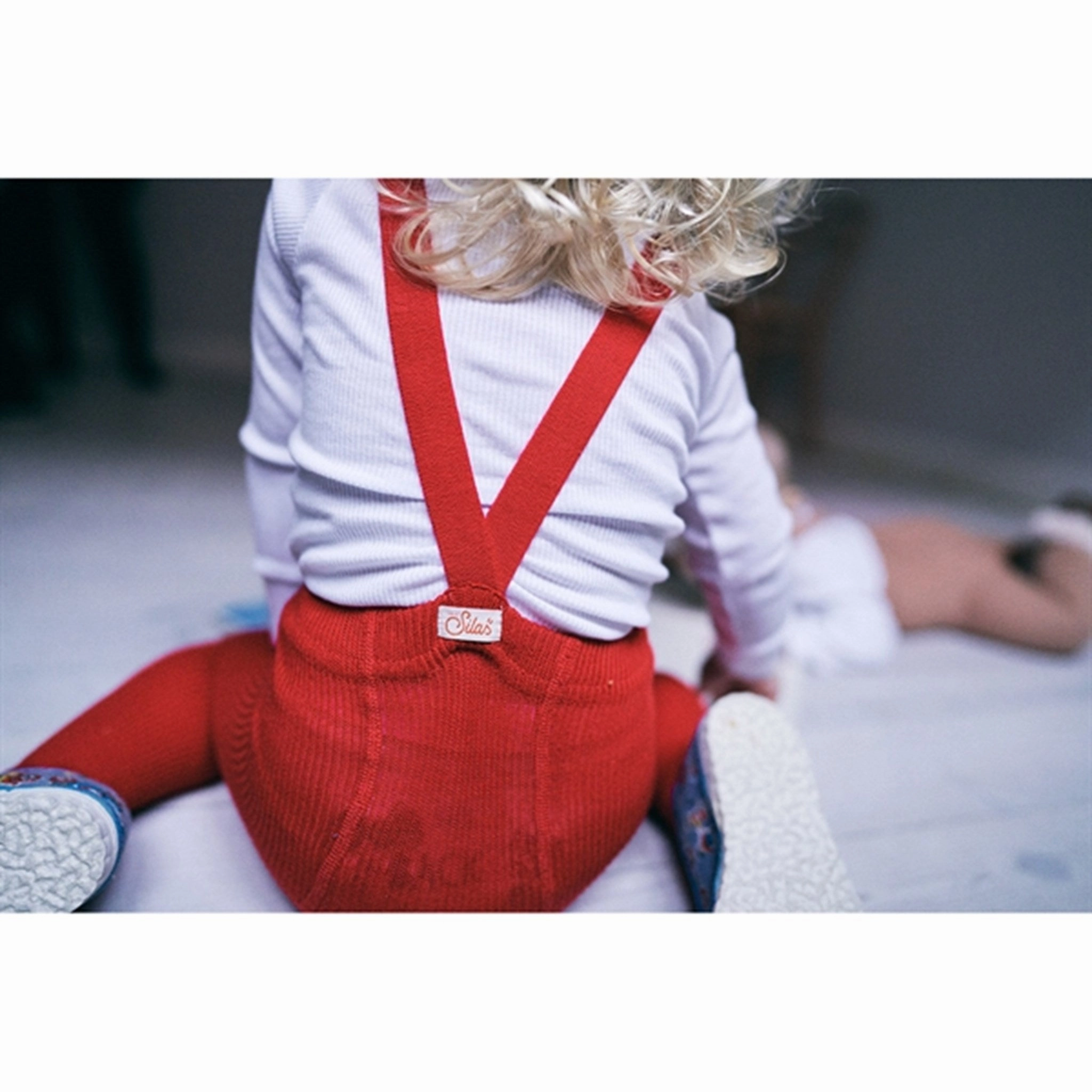 Bootcut Stretch Design Silly Silas Footed Tights Love Red