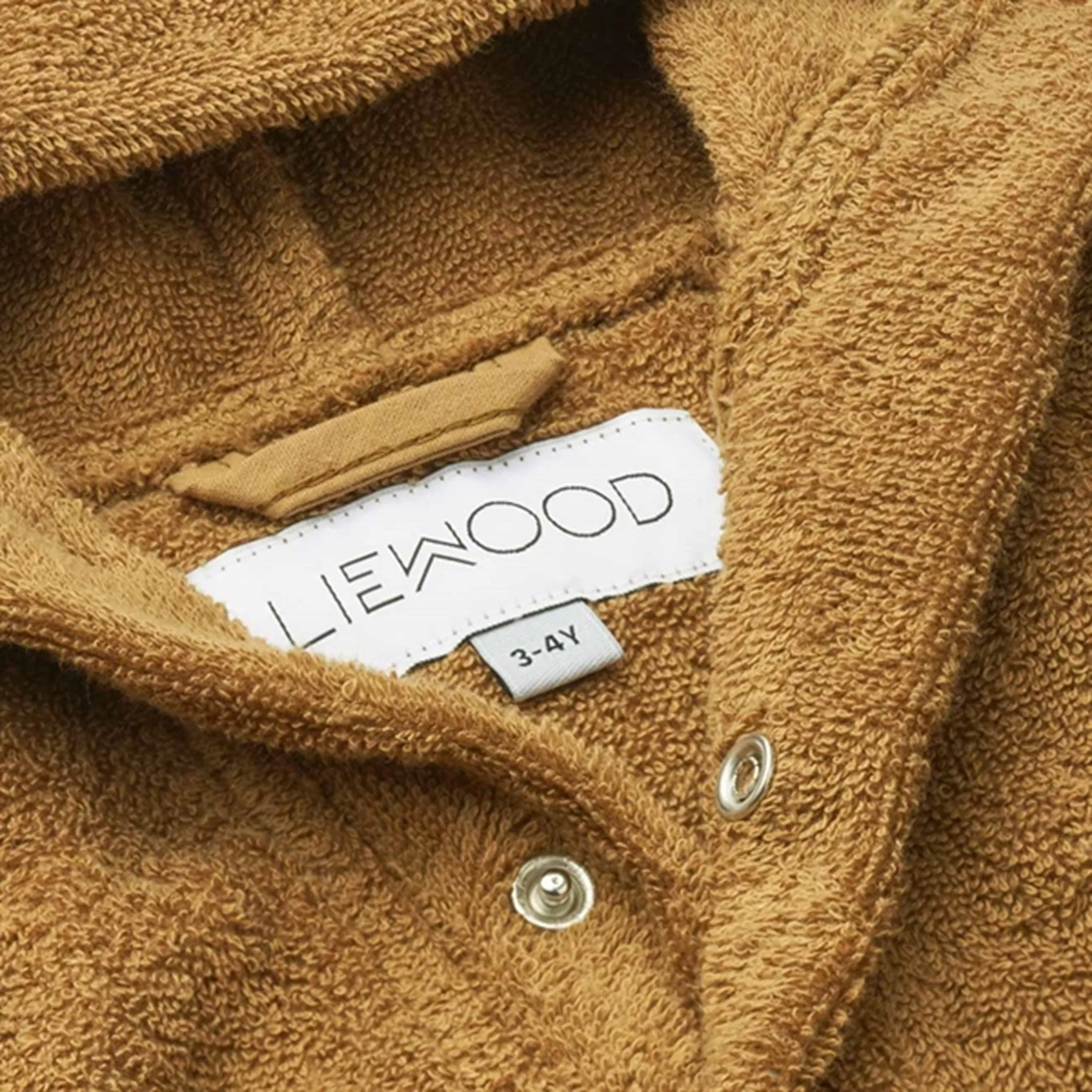 Liewood Lily Bathrobe Mr Bear Golden Caramel Full Ease