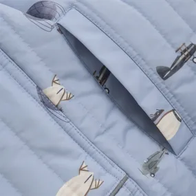 Gathered-Detail Relaxed evening shirt En Fant Thermal Set Dusty Blue