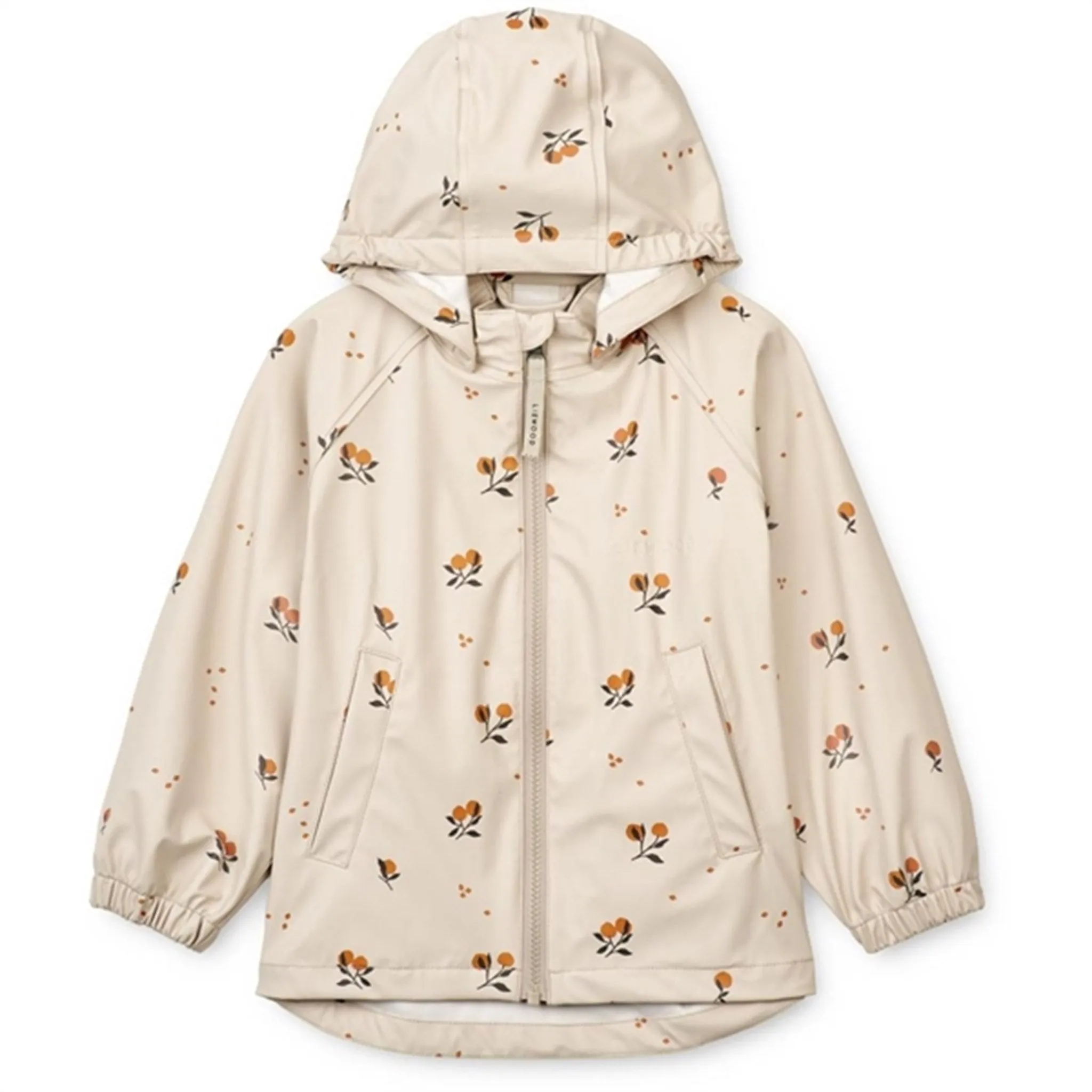 Cold resistant Storm Ready Liewood Moby Printed Rainwear Set Peach / Sandy