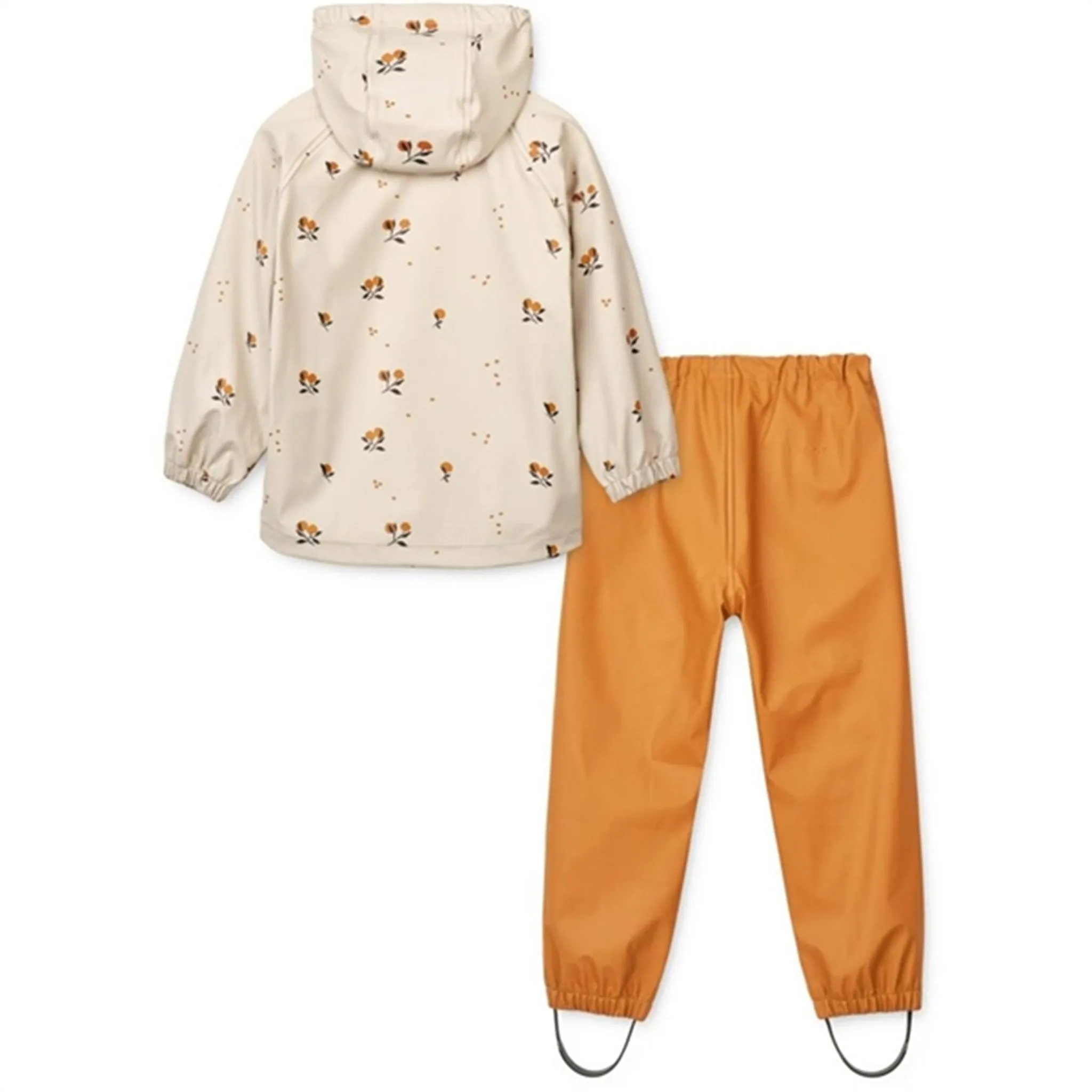 Liewood Moby Printed Rainwear Set Peach / Sandy Sporty City Gear