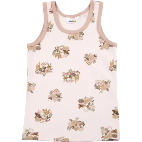 Joha Cotton Peach Undershirt Subtle pattern