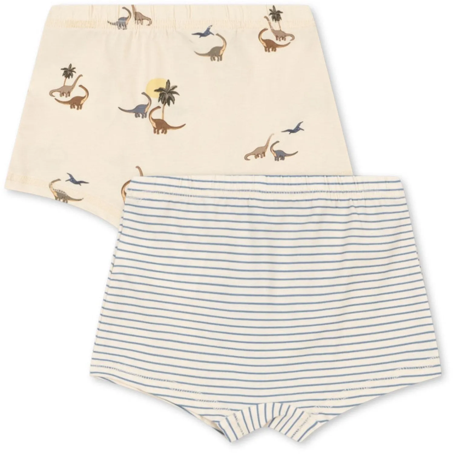 Stylish Accessory Light Fit Konges Sl?jd Kubi/Stripe Bluie Basic 2 Pack Boy Boxers GOTS