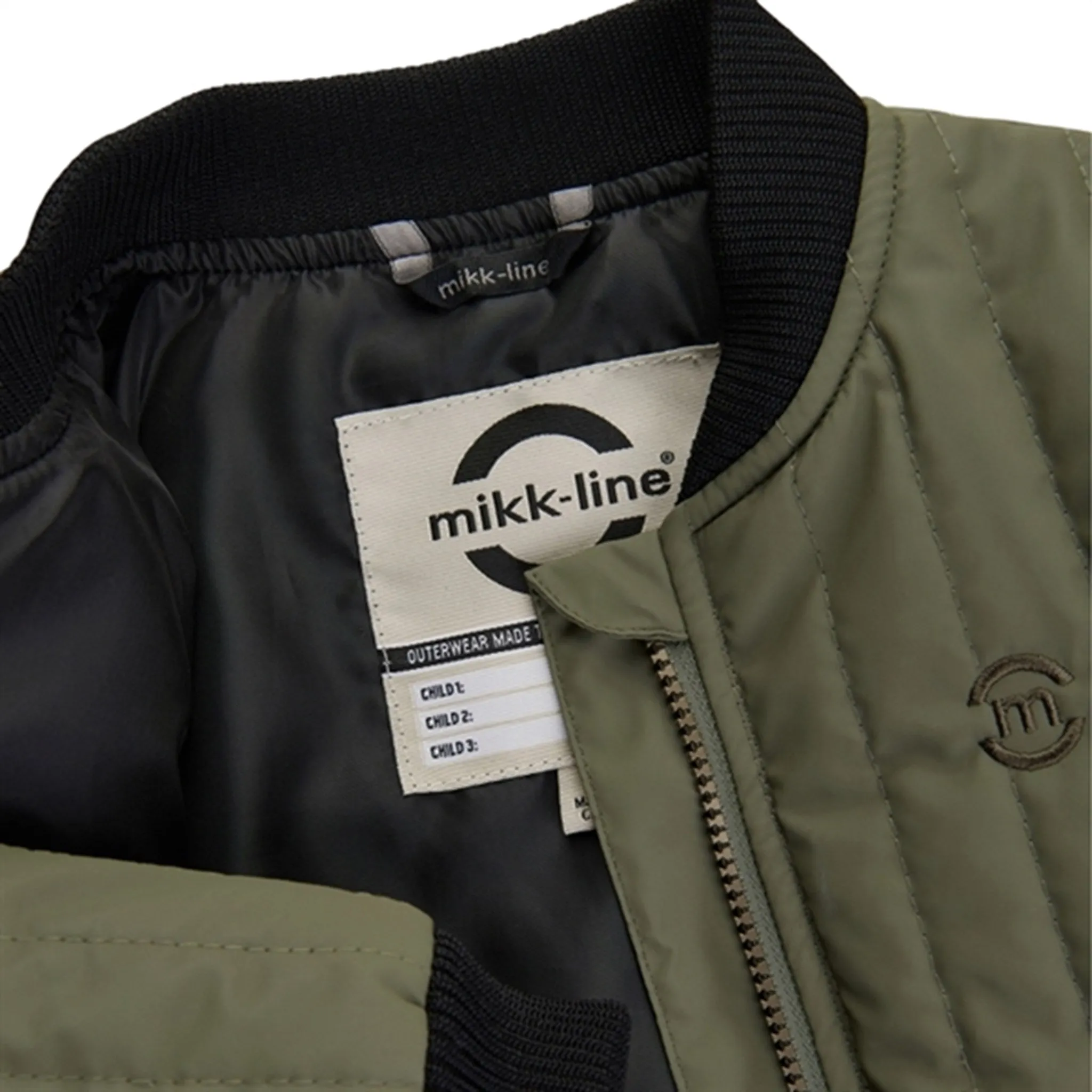 Mikk-Line Thermo Jacket Dusty Olive Flutter-Sleeve Maximalist-Trend