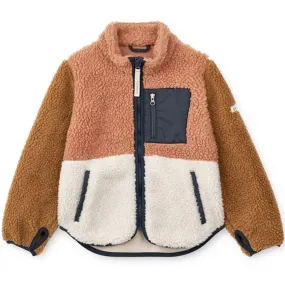 Liewood Nolan Pile Jacket Tuscany Rose Multi Mix Respect Travel Comfort