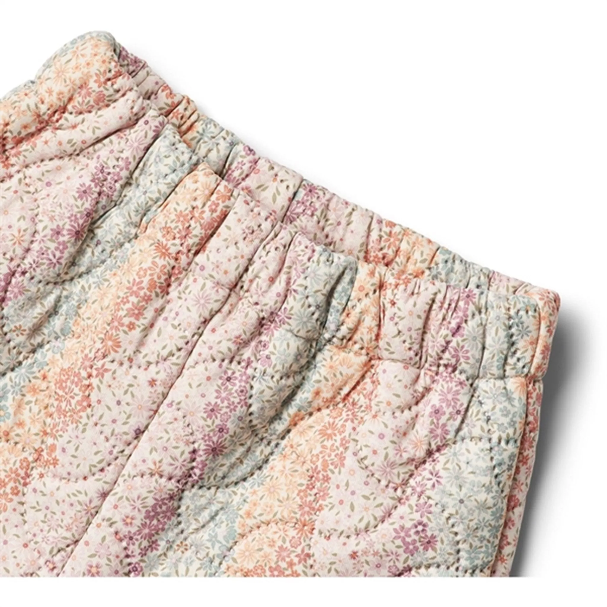 Tailored-fit Wheat Thermo Rainbow Flowers Pants Alex