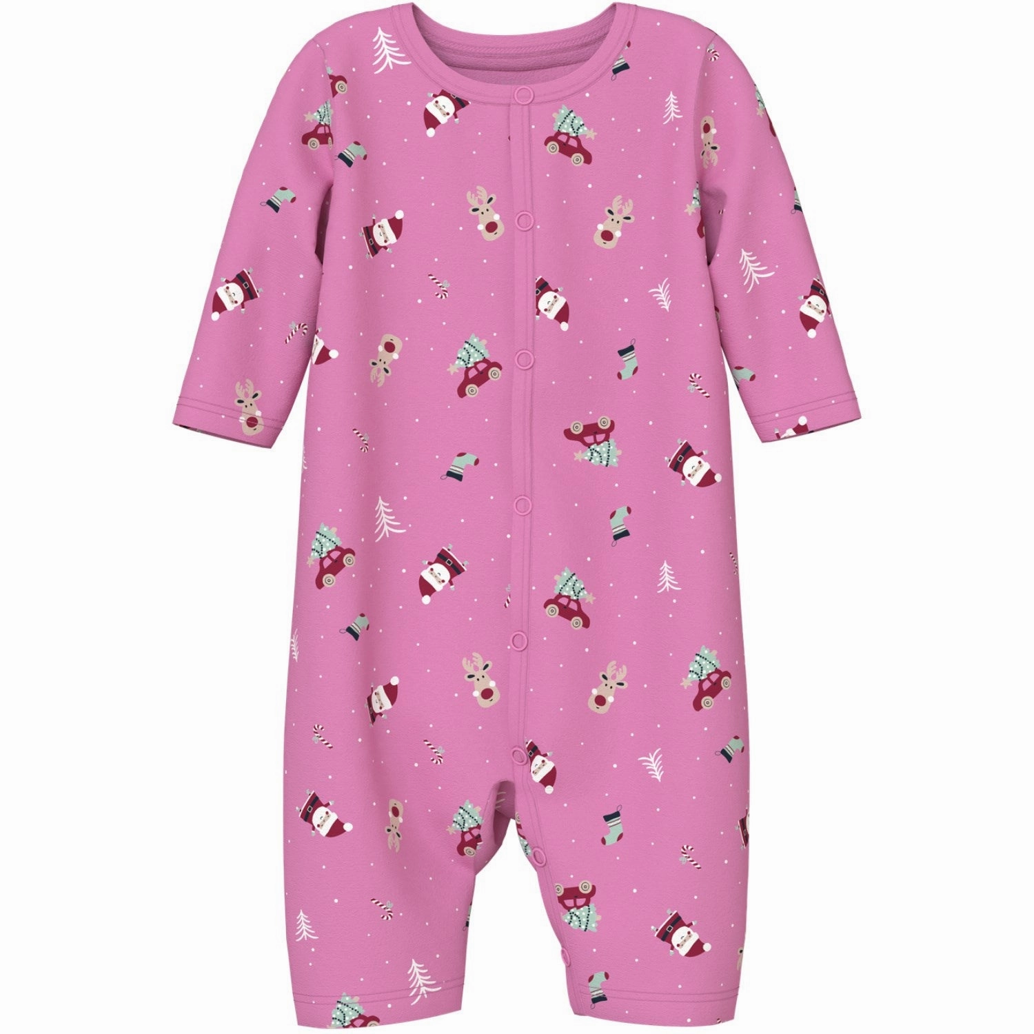 Holiday Trendy Name It Fuchsia Pink Christmas Elements Vismas Nightsuit