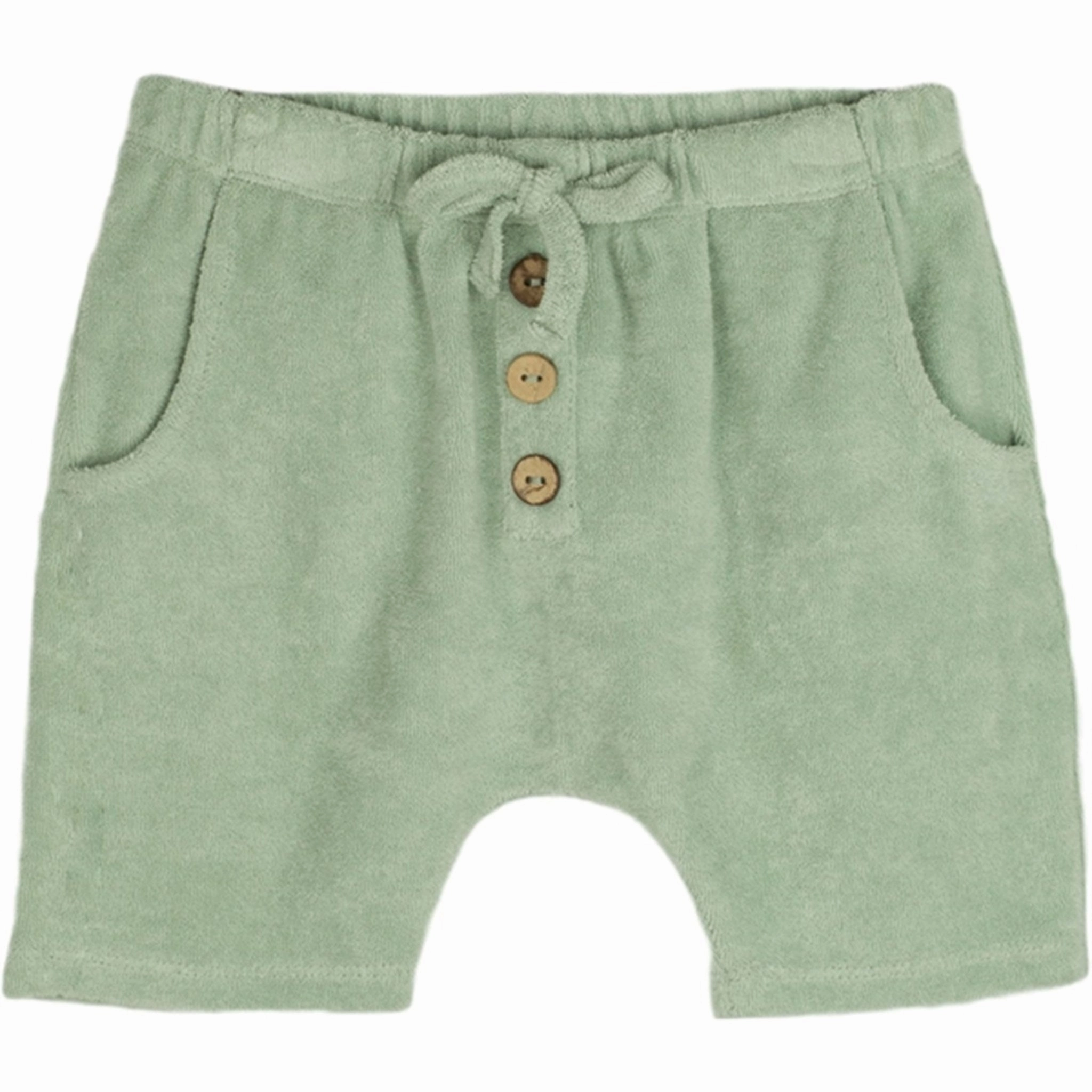 color - fast Fliink Dusty Green Teddy Shorts
