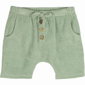 color - fast Fliink Dusty Green Teddy Shorts