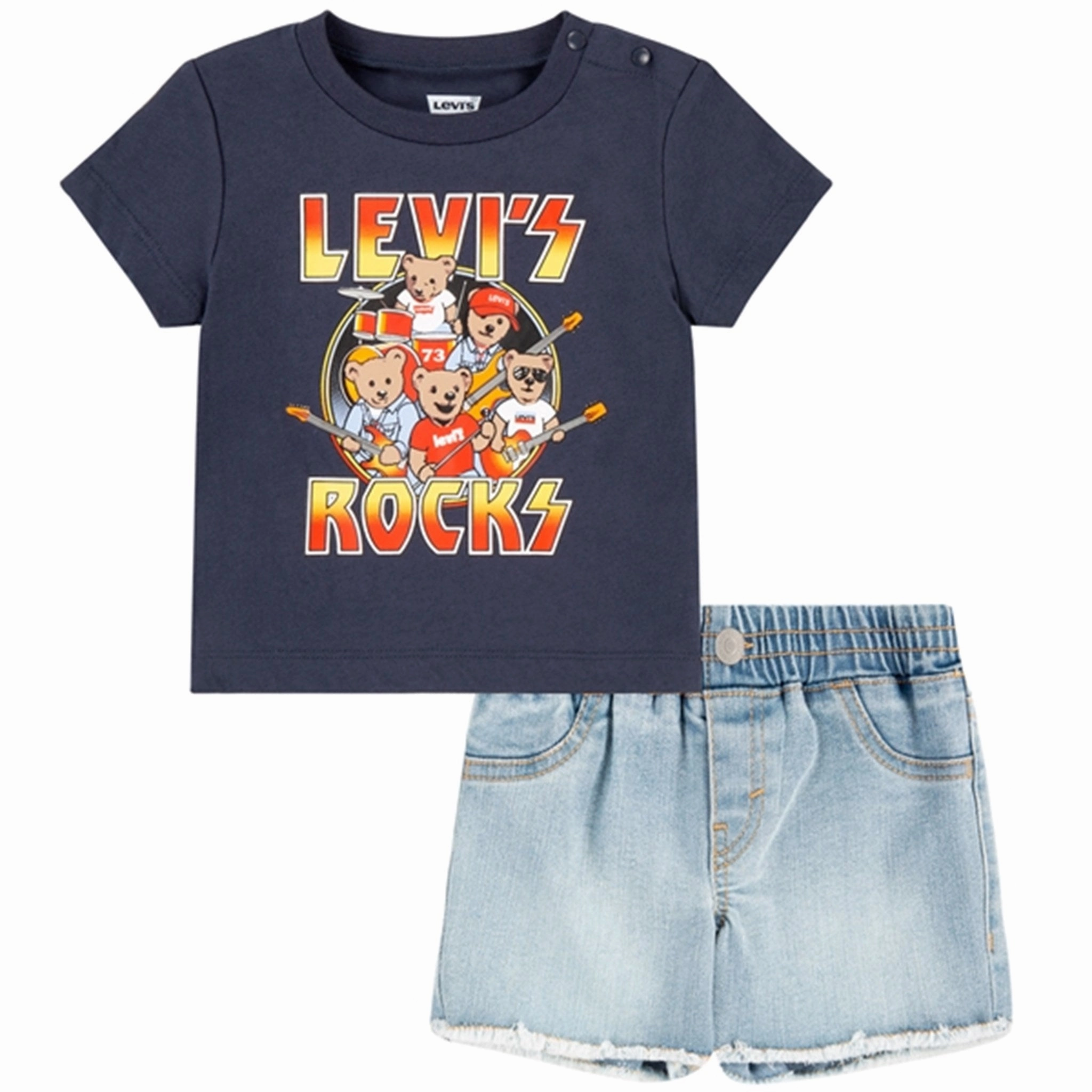 Smart Fit Outdoor Layer Levi's Rock and Roll Denim Set Grey
