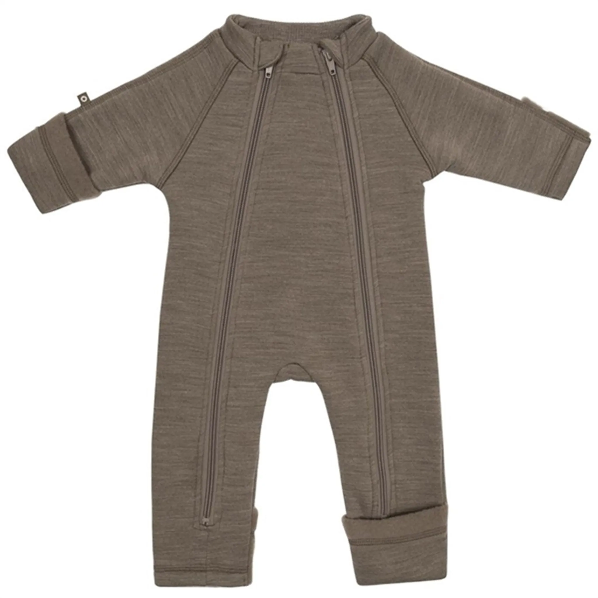 Smallstuff Wool Onesie with Zipper Nature Heritage-Brand
