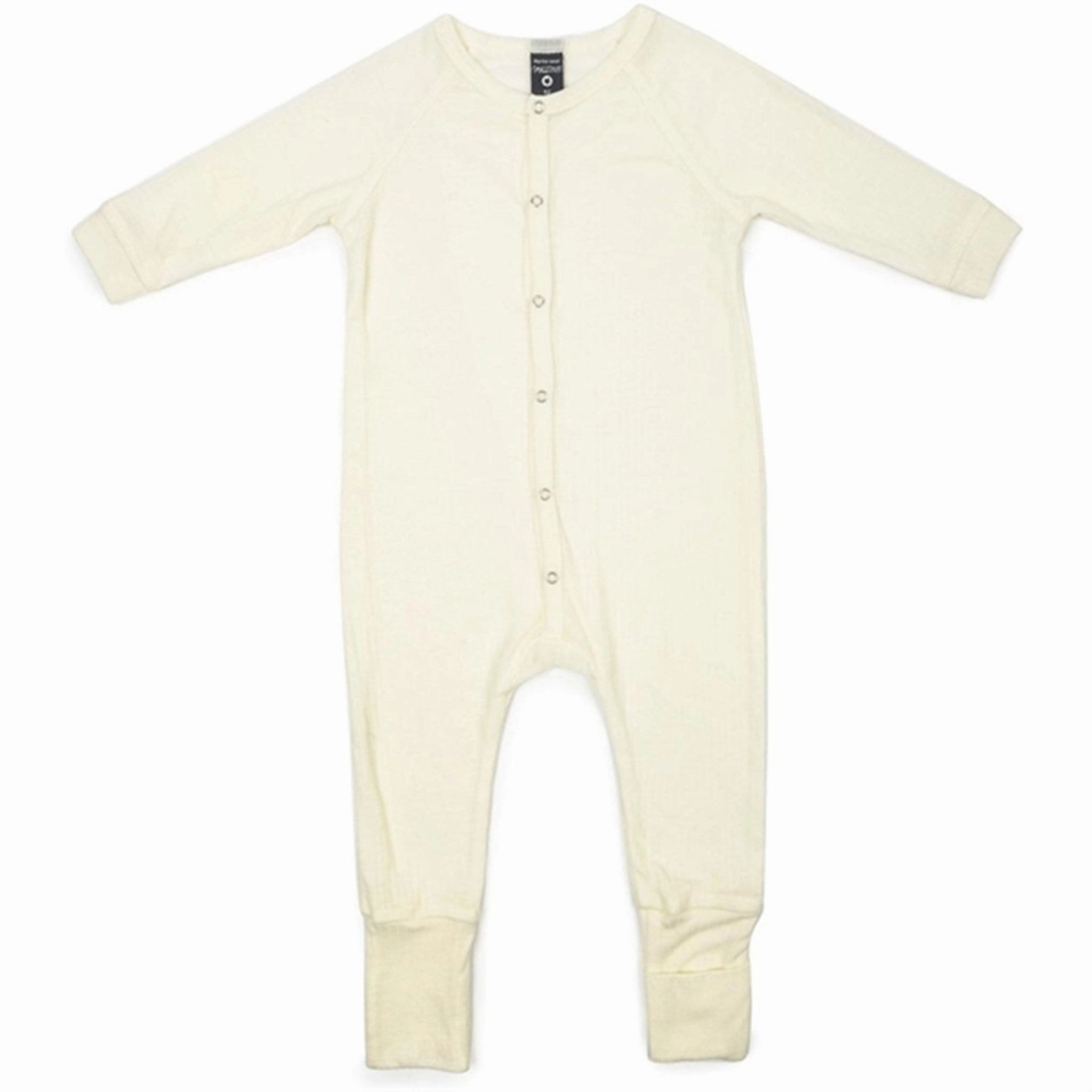 Training Teen Smallstuff Wool Drop Needle Night Suit Off White