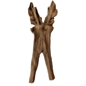 Breathable Waist Belted C??ndor Flounced Tights Toffee