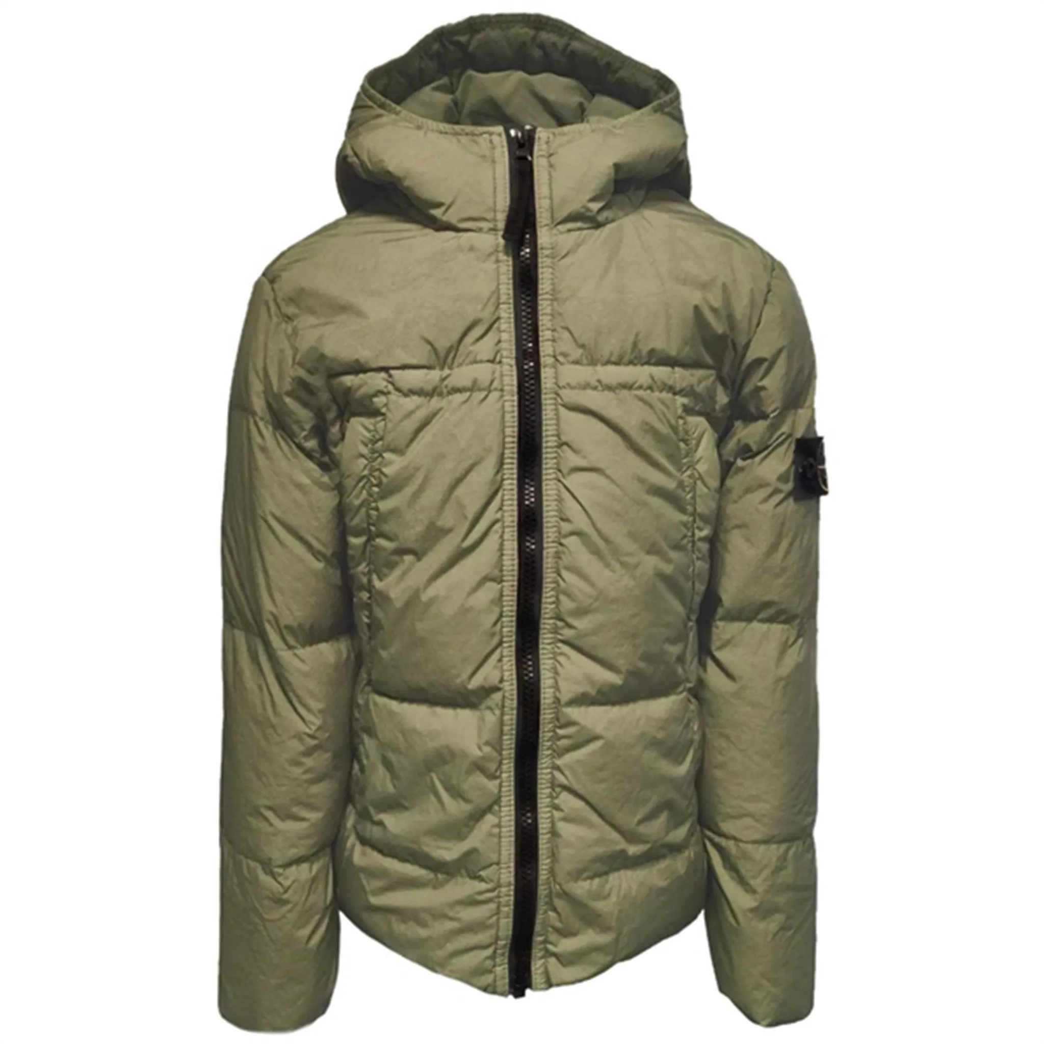 Double Layered Insulation Stone Island Junior Down Jacket Olive Green