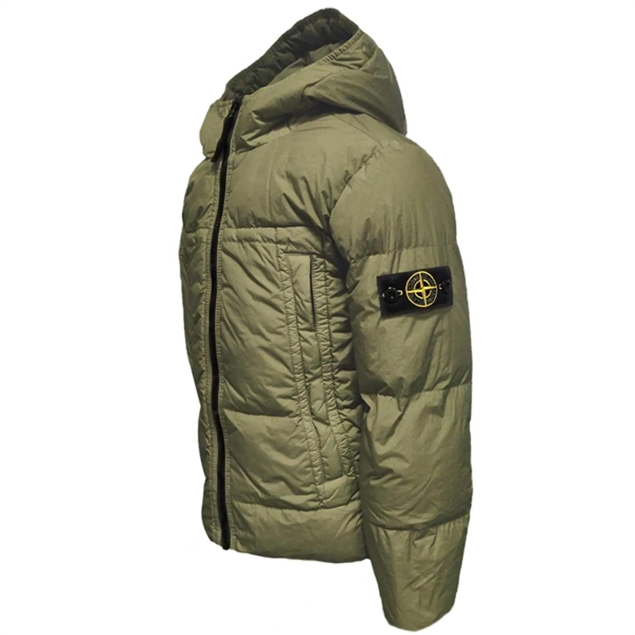 Chic button-up shirt Dolman-Sleeve Stone Island Junior Down Jacket Olive Green