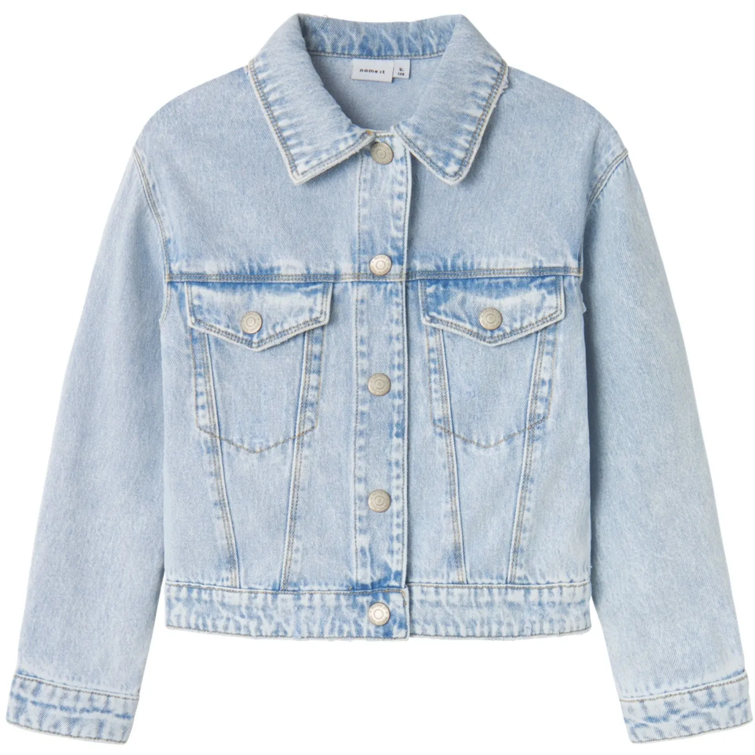 Versatile Wear Functional Warmth Name It Light Blue Bleached Denim Mila Denim Jacket Noos