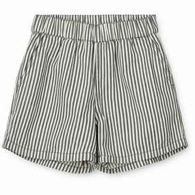 Liewood Y/D Stripe Whale Blue/Creme De La Creme Ayo Stripe Shorts Low Bulk Waistband