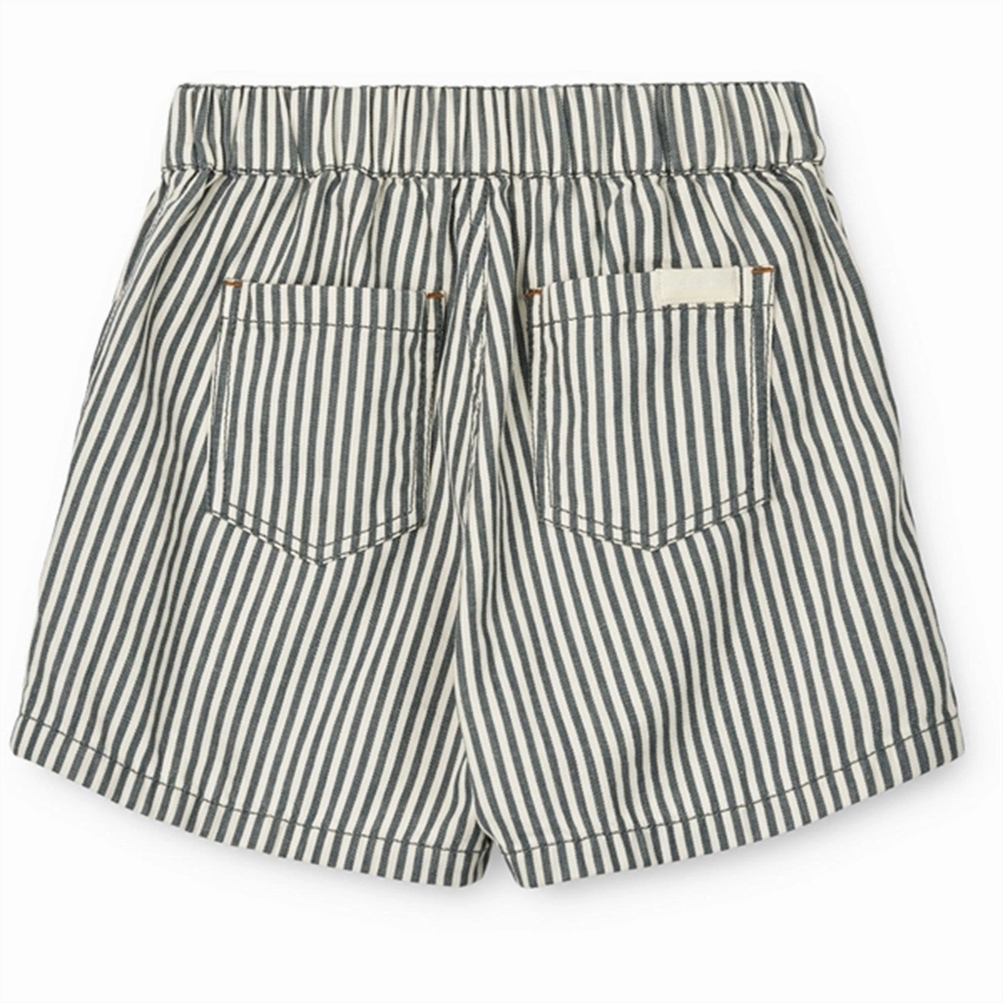 Liewood Y/D Stripe Whale Blue/Creme De La Creme Ayo Stripe Shorts soft fit